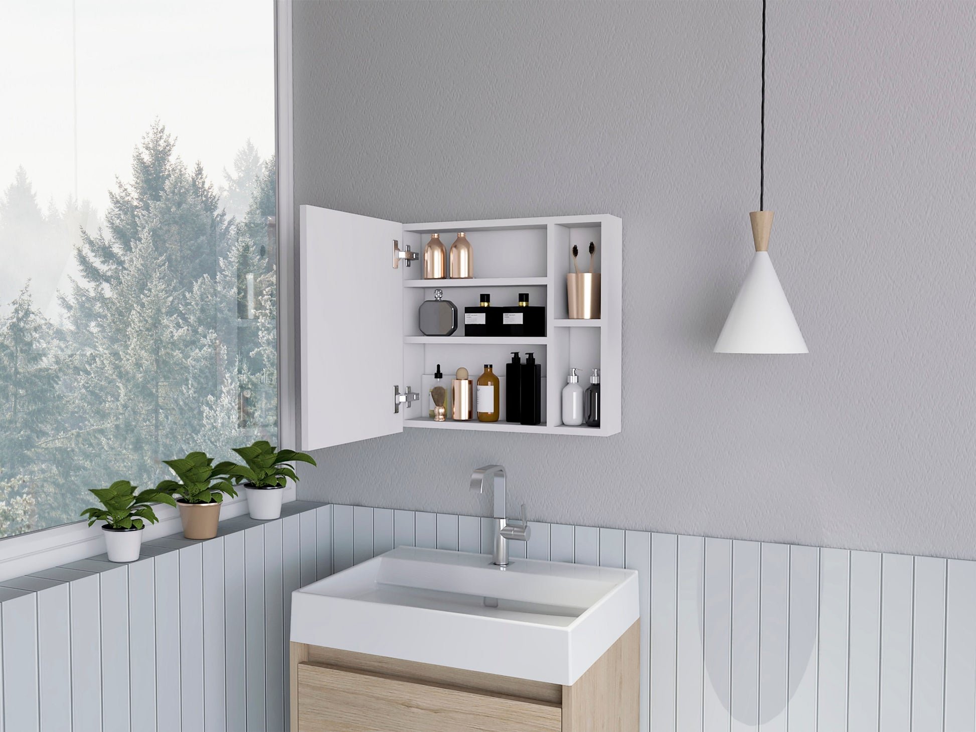 Gabinete Baño Omari Rta Blanco