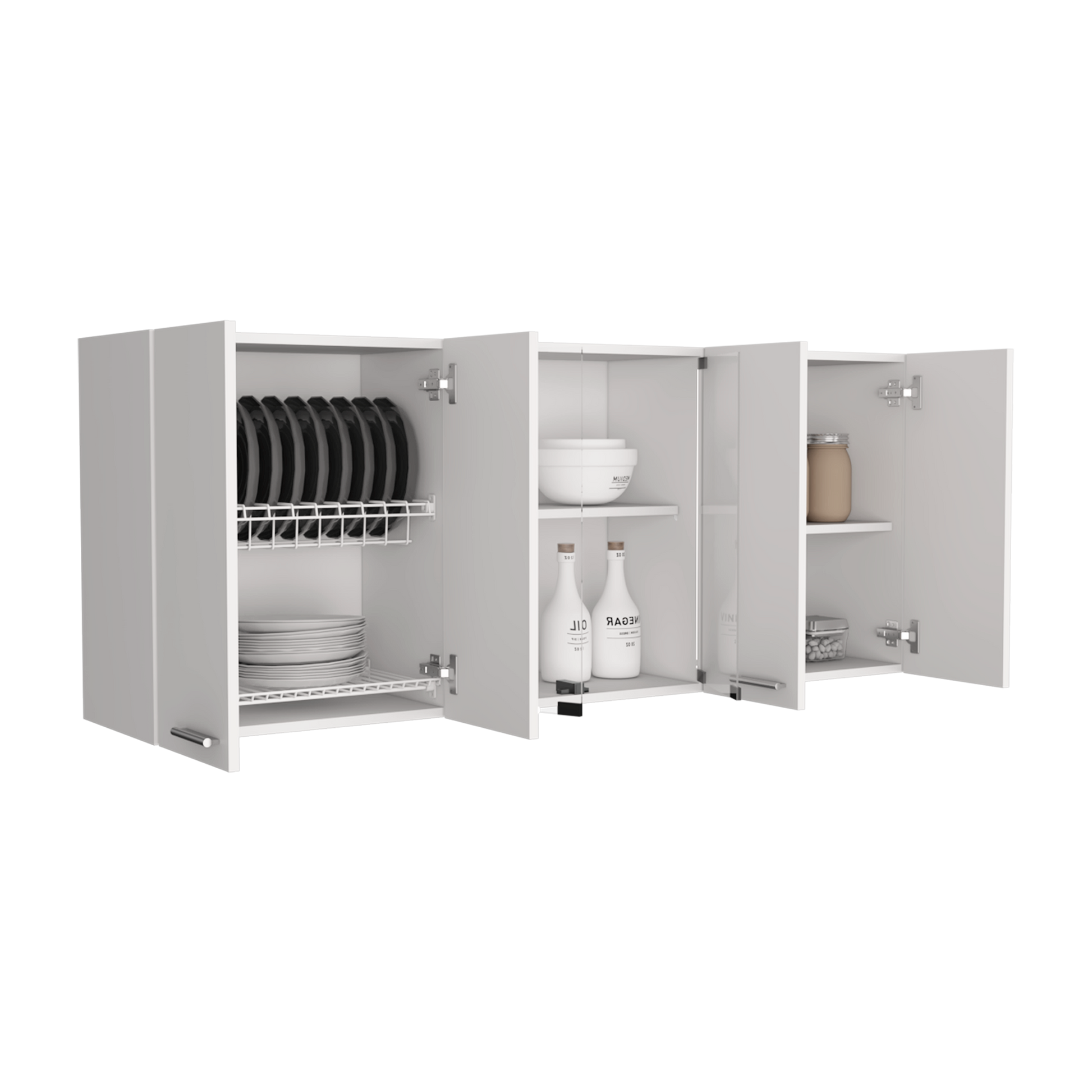 Gabinete Superior 150 Vidrio 60X150X31 Rta Blanco