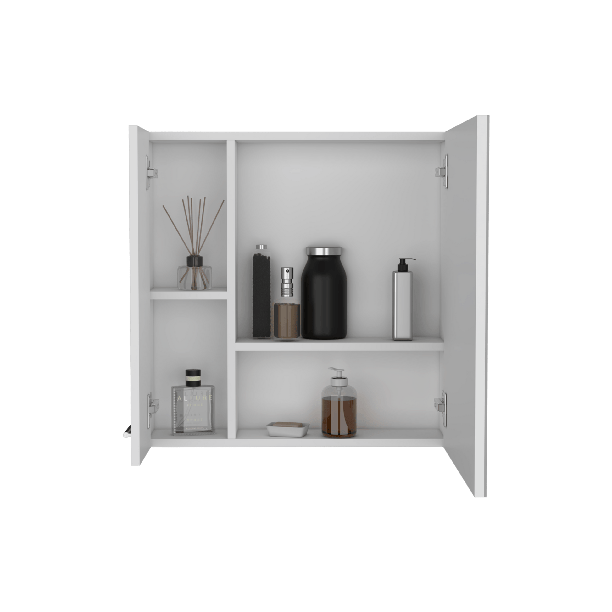 Gabinete De Baño Sines 60X60X14 Rta Blanco Zf