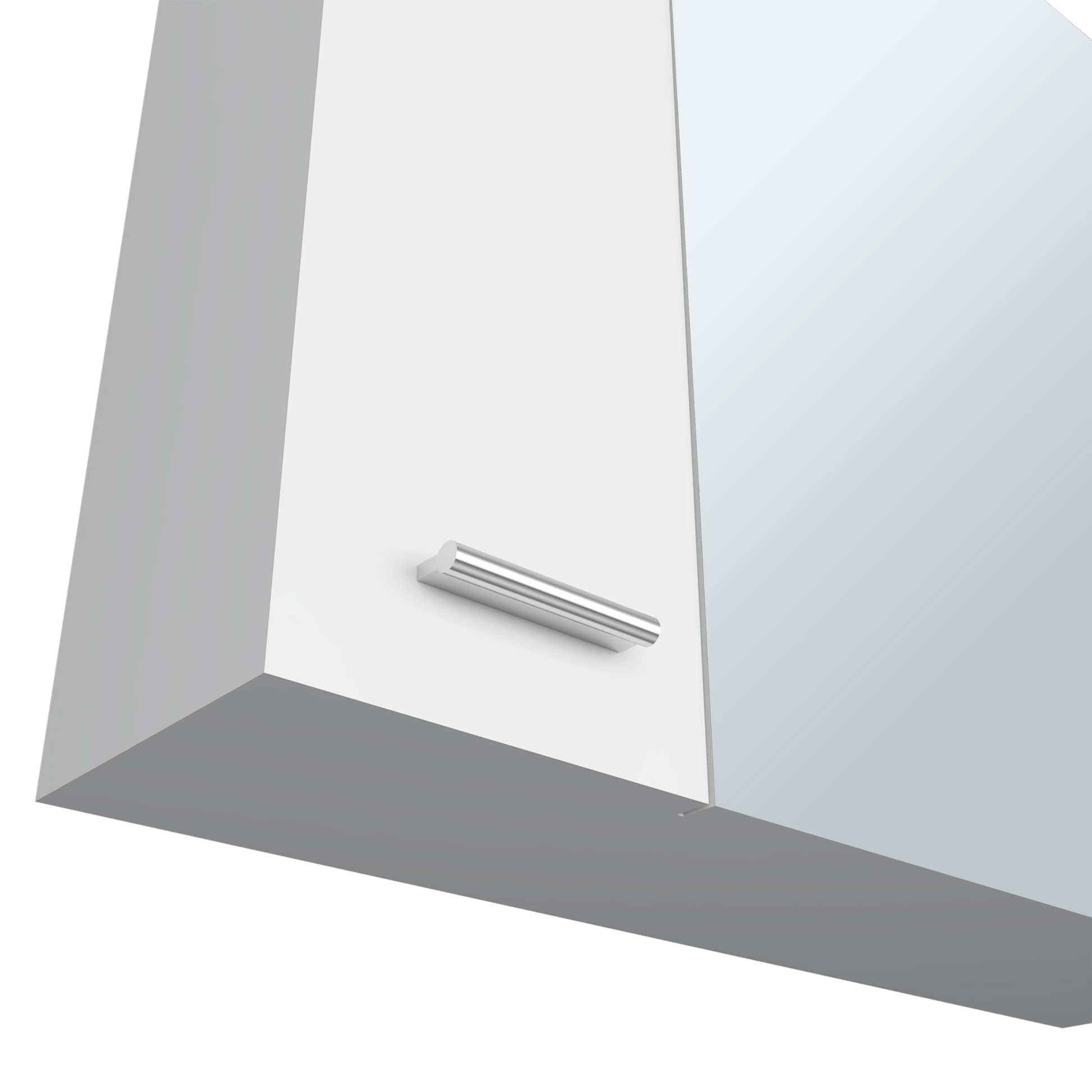 Gabinete De Baño Sines 60X60X14 Rta Blanco Zf