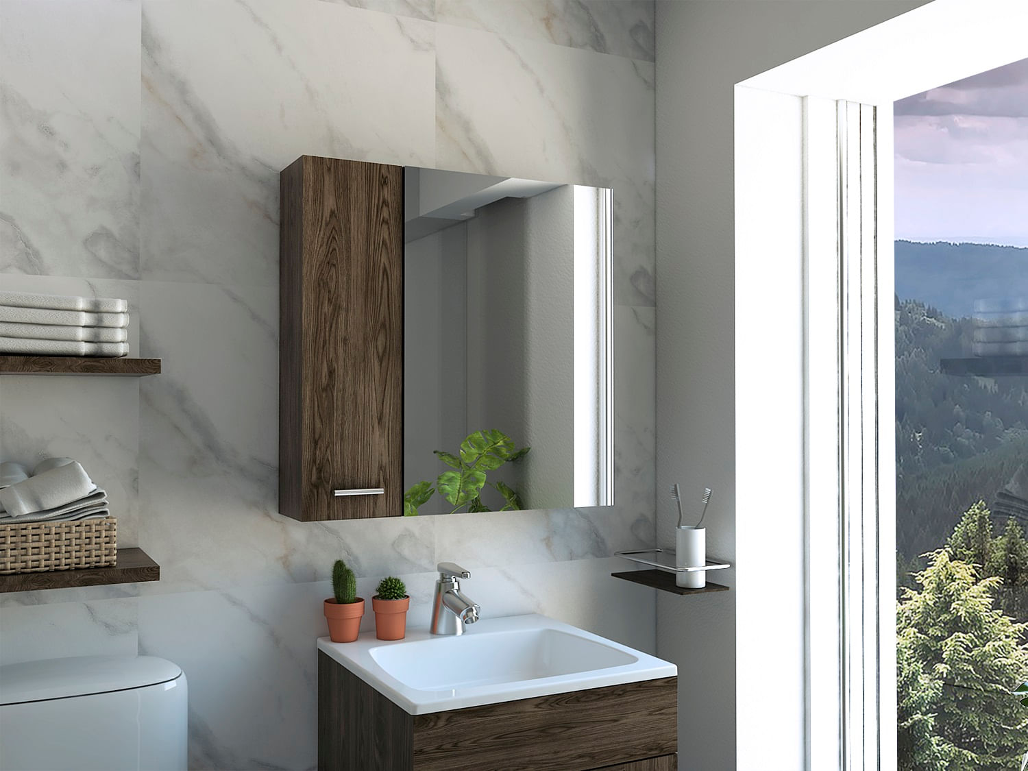 Gabinete De Baño Sines Milan