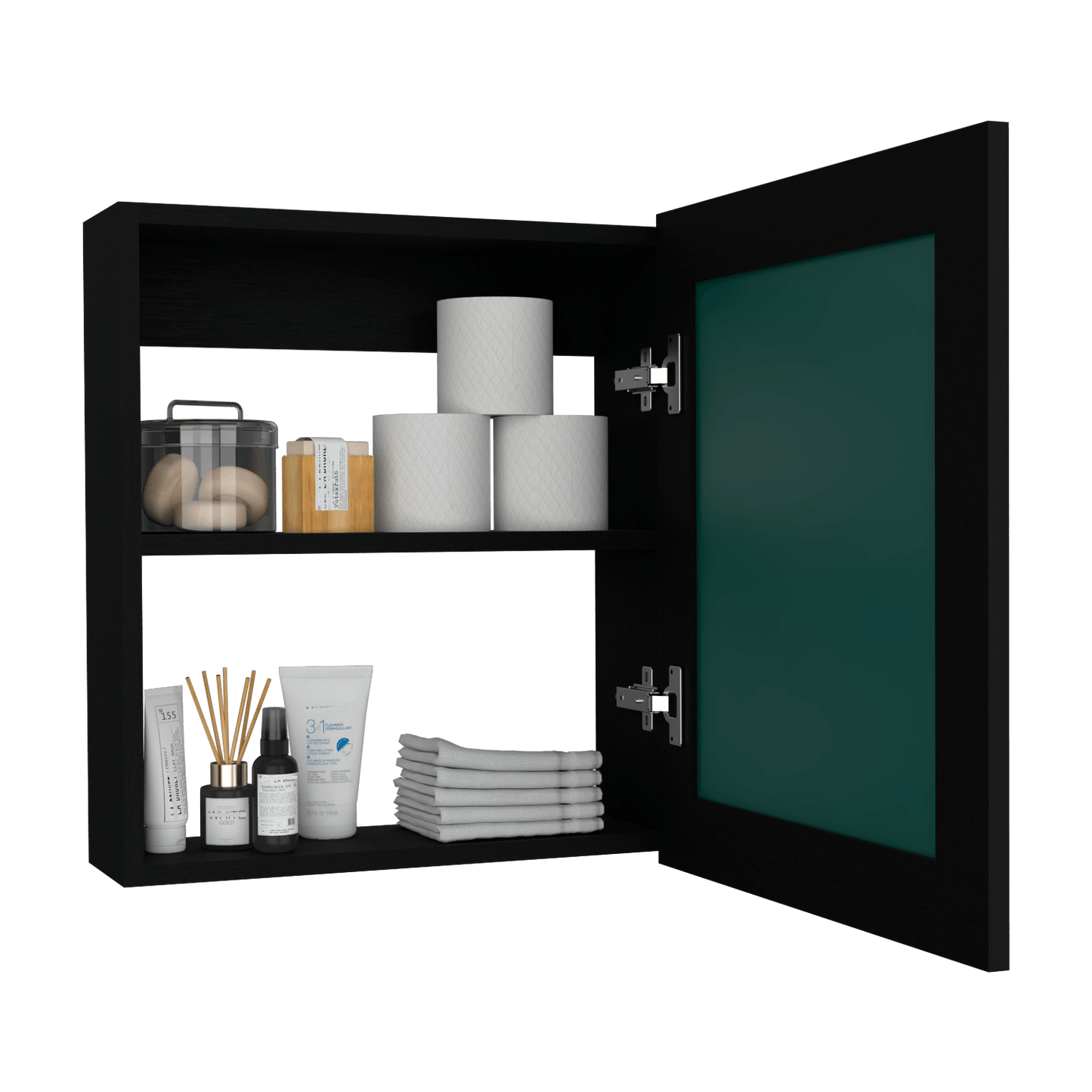 Gabinete Baño Luma 52X47X14 Rta Wengue Zf