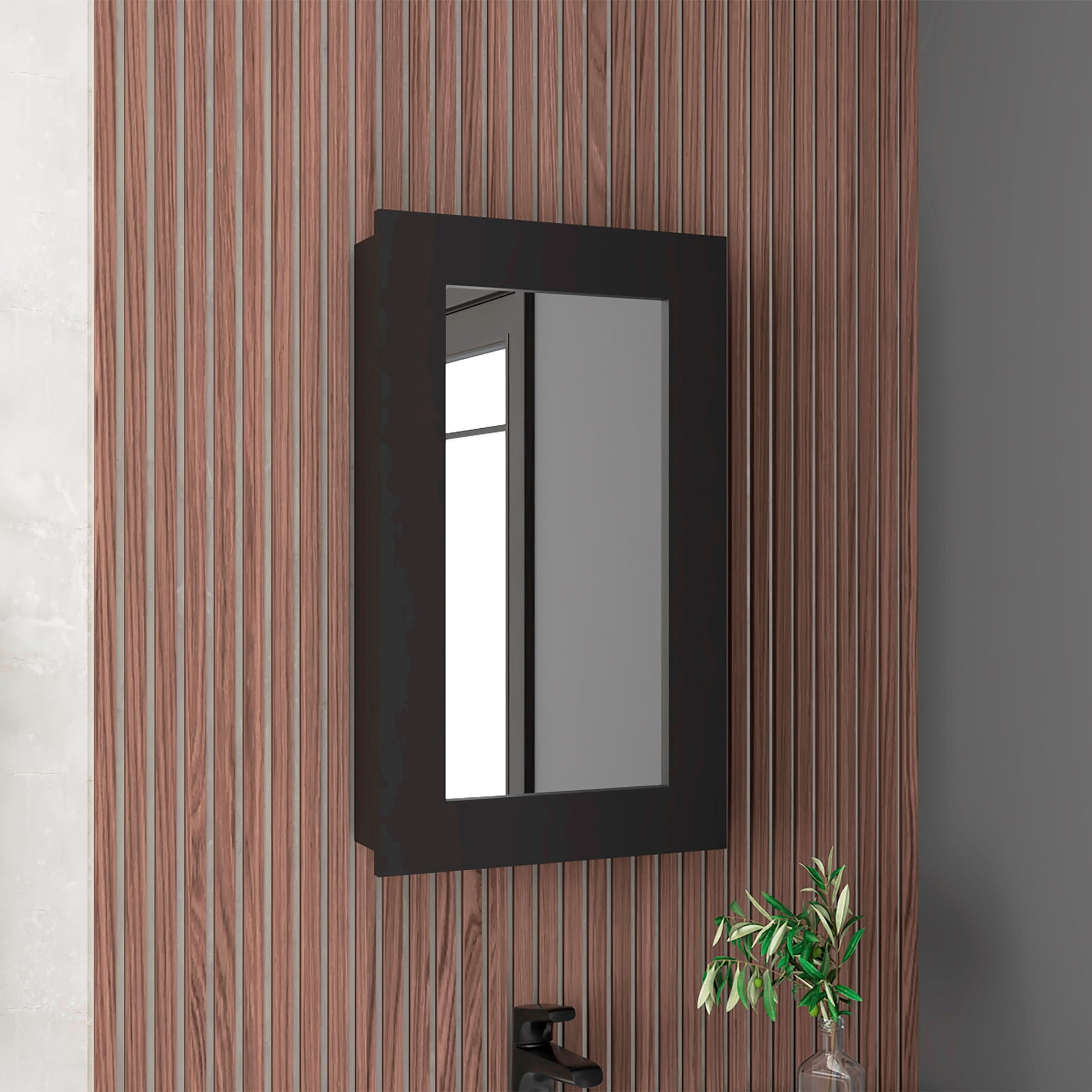 Gabinete De Baño Juno 65X39X12 Rta Wengue Zf