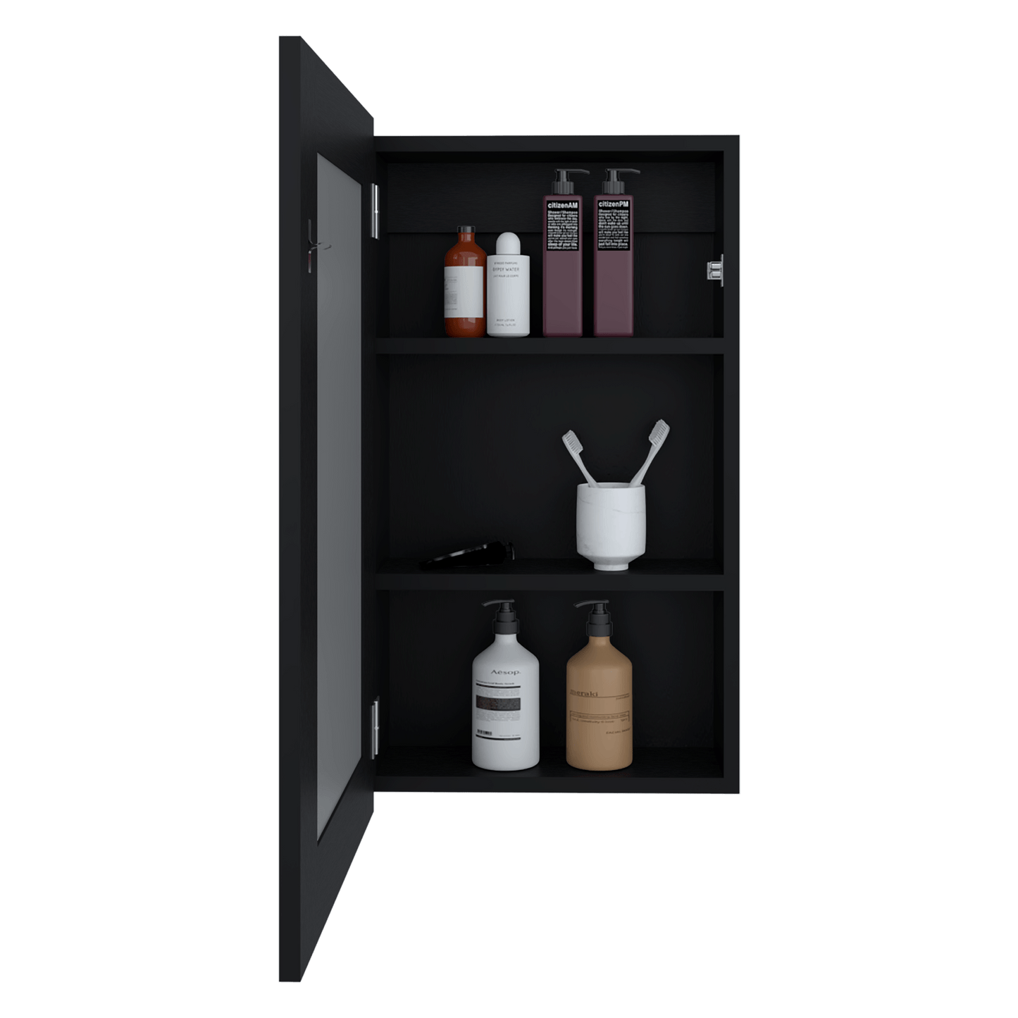 Gabinete De Baño Juno 65X39X12 Rta Wengue Zf