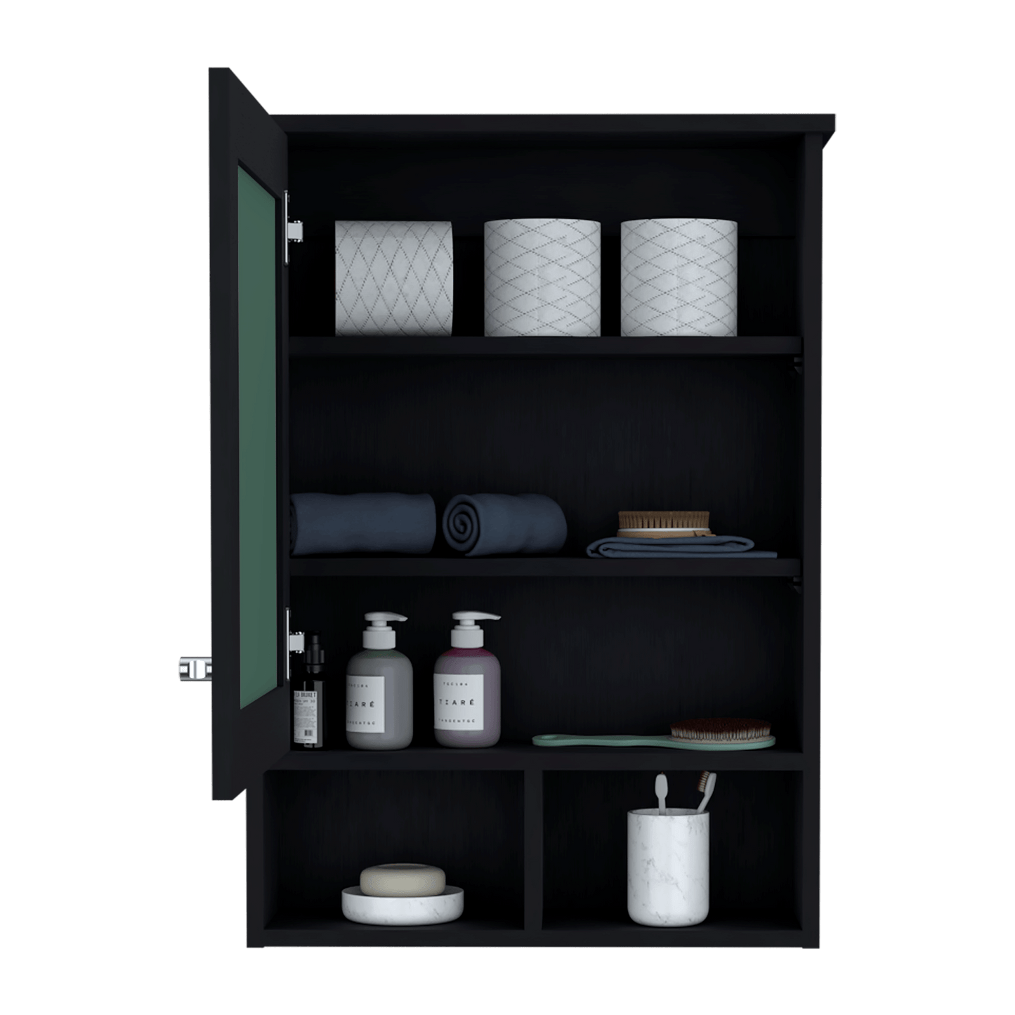 Gabinete Baño Viña 73X53X16 Rta Wengue Zf