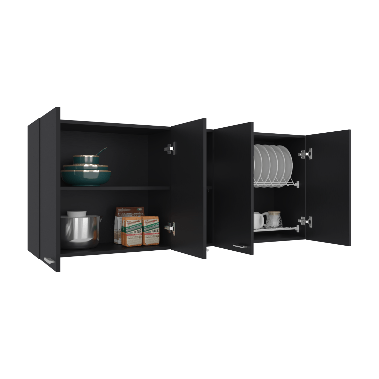 Gabinete Superior 150 Portofino 60X150X31 Rta Wengue
