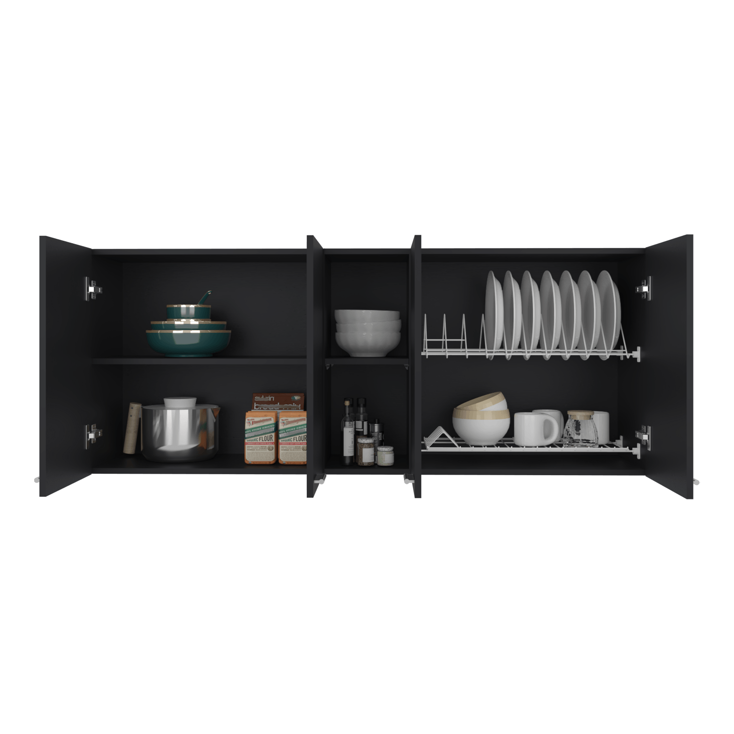 Gabinete Superior 150 Portofino 60X150X31 Rta Wengue