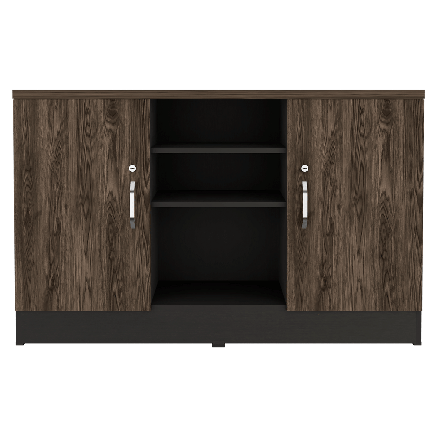 Gabinete Home Office 2 Puertas Rta Milan Wengue