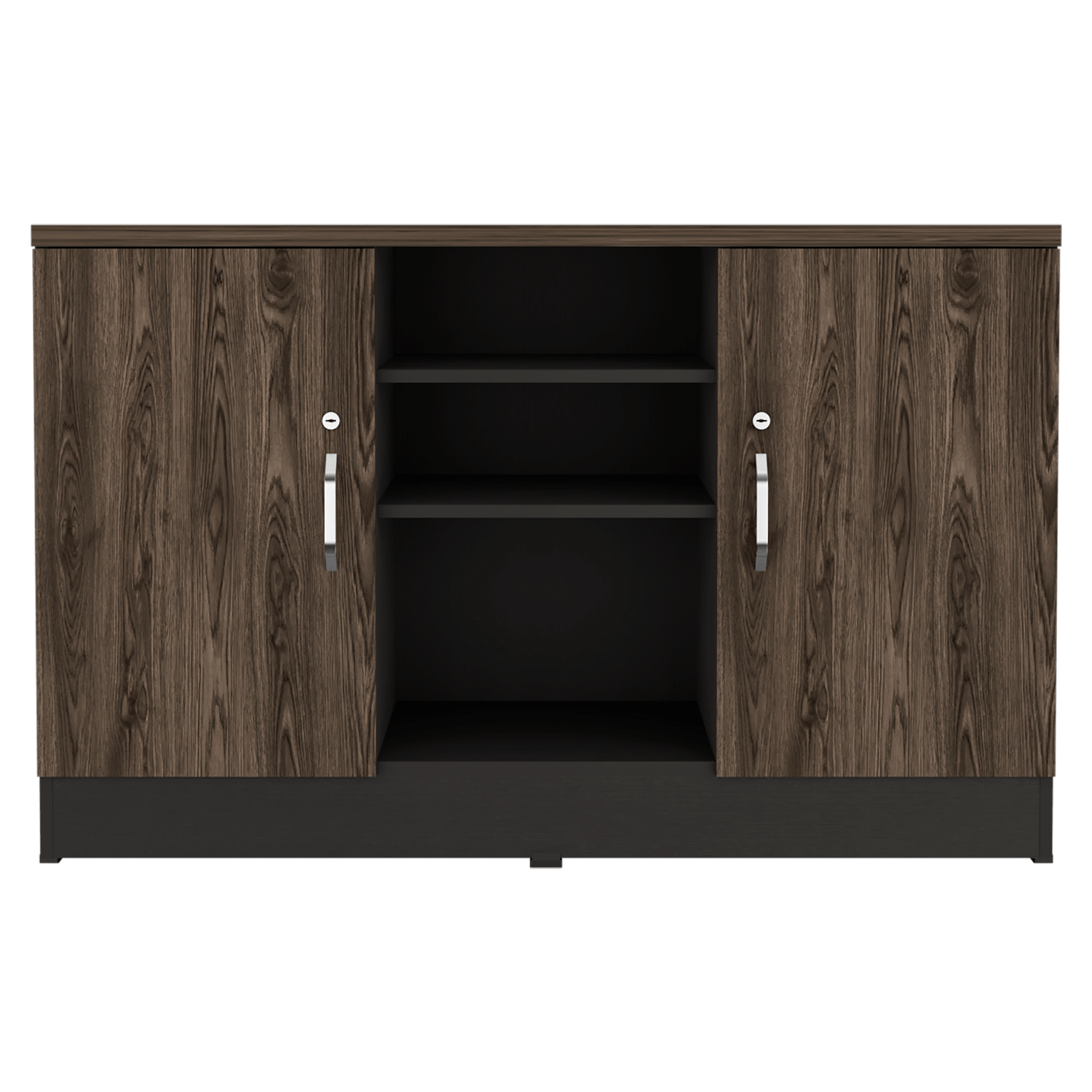 Gabinete Home Office 2 Puertas Rta Milan Wengue