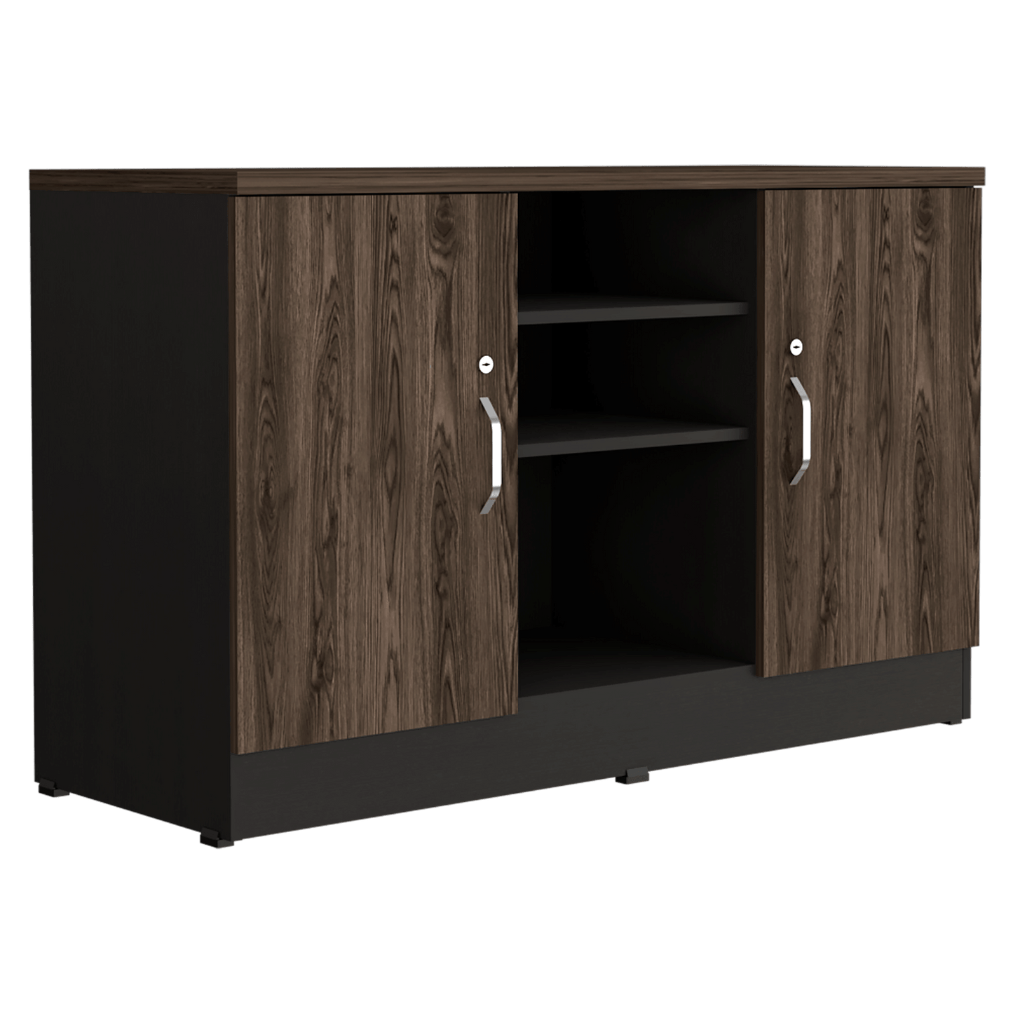 Gabinete Home Office 2 Puertas Rta Milan Wengue
