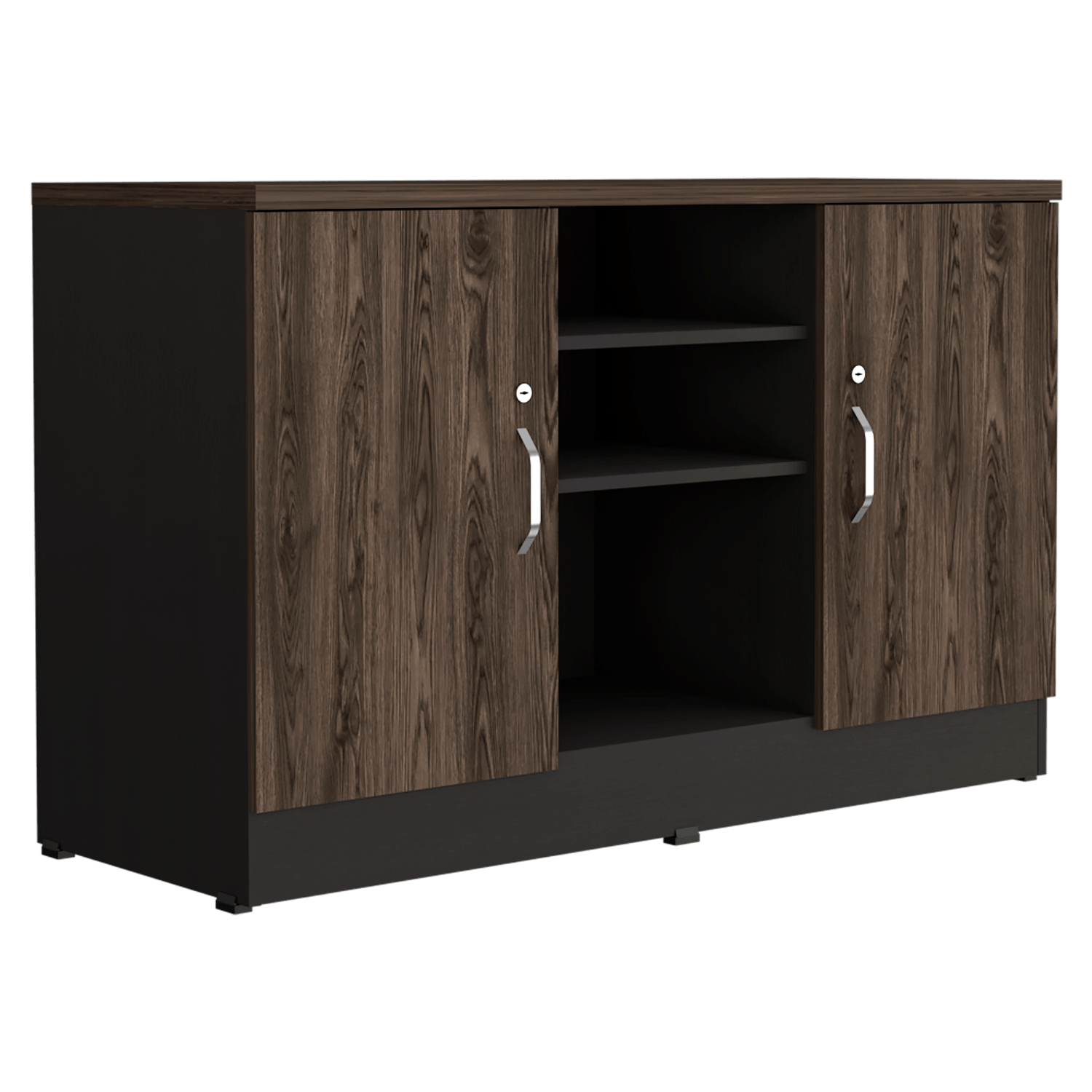 Gabinete Home Office 2 Puertas Rta Milan Wengue