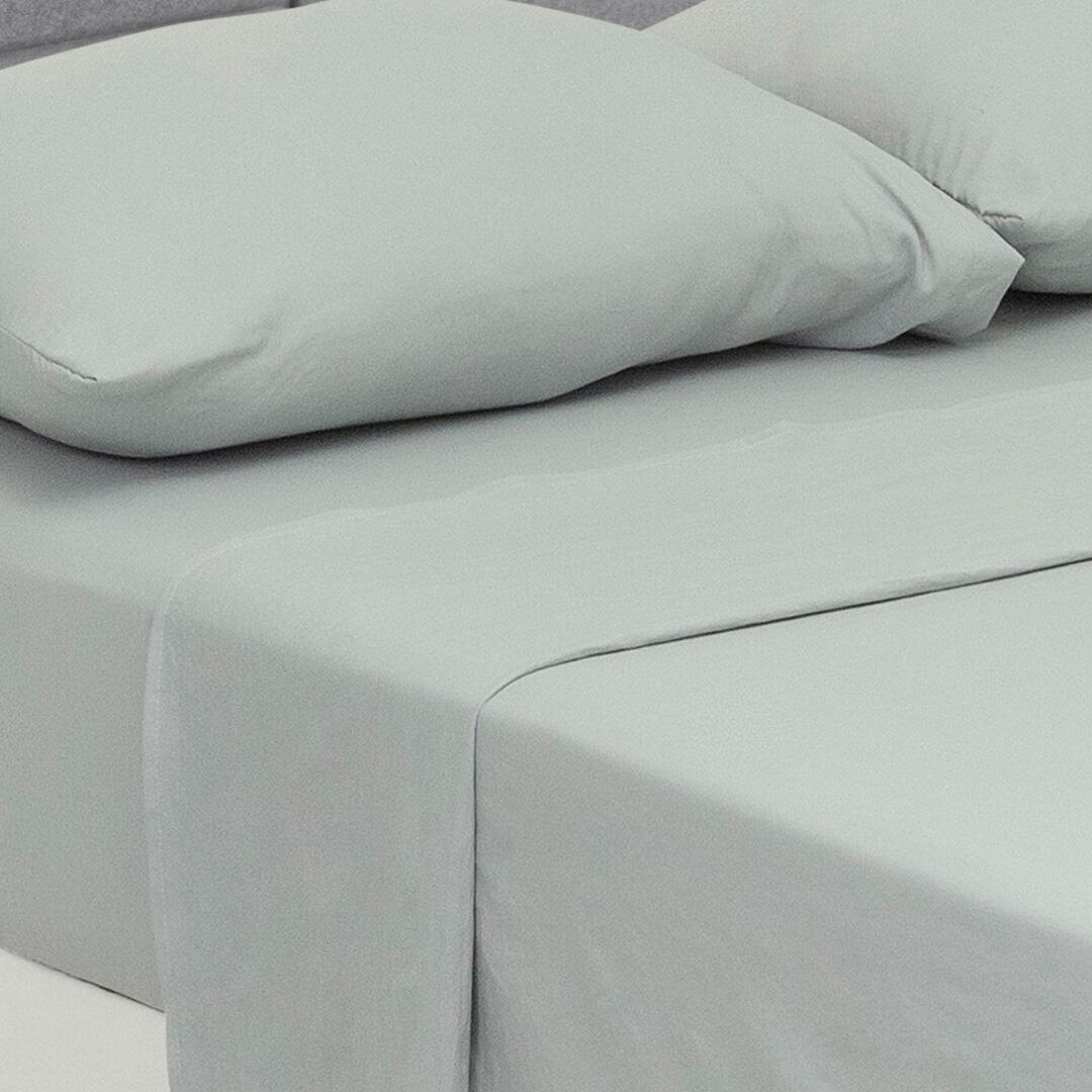 Juego De Sabanas Cotton Sense Gris Confortable
