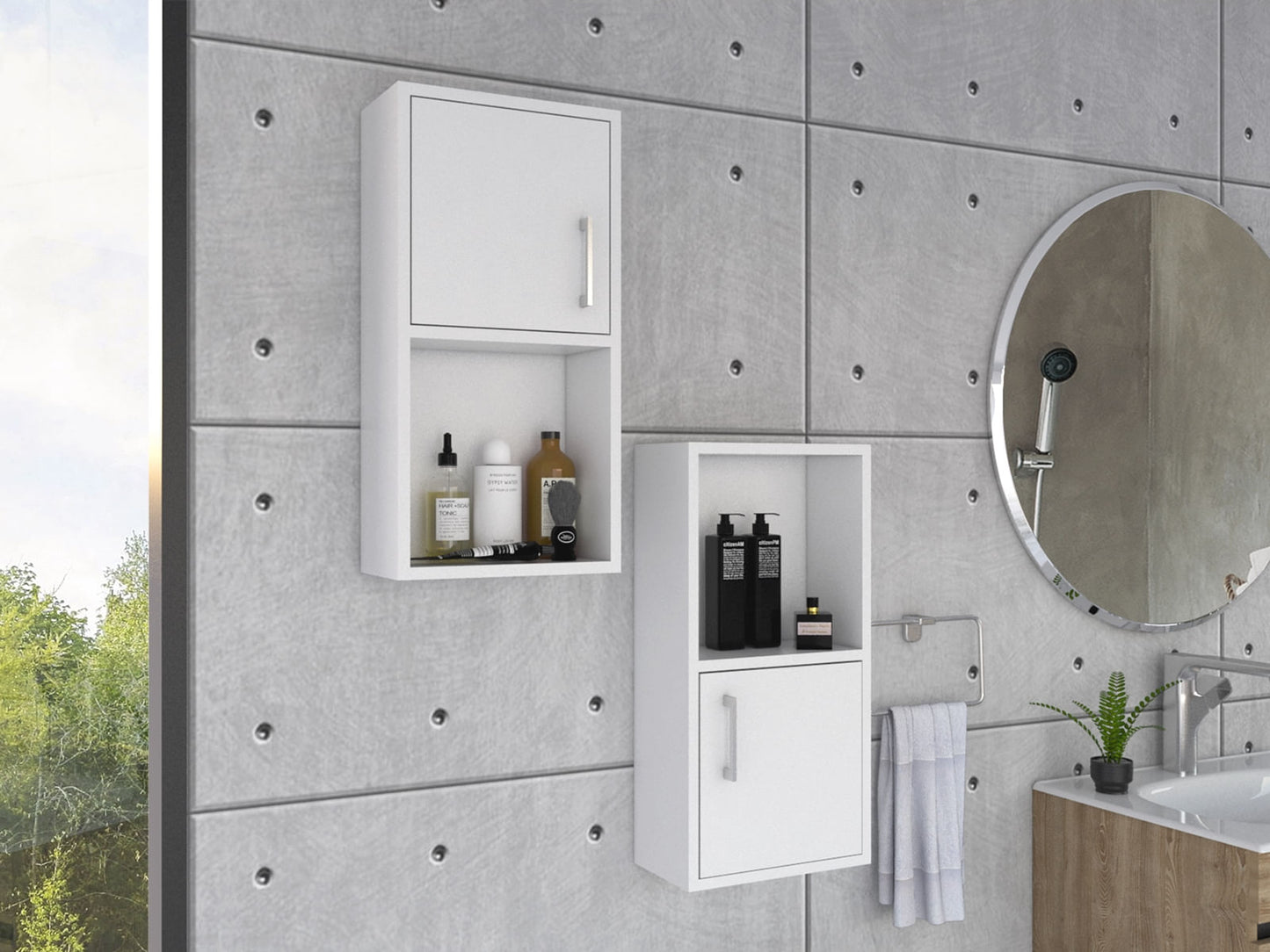 Muebles  Auxiliar Bath Rta Blanco