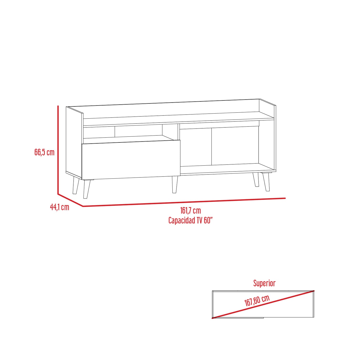 Rack Para Tv Circe Rta Espresso + Lino