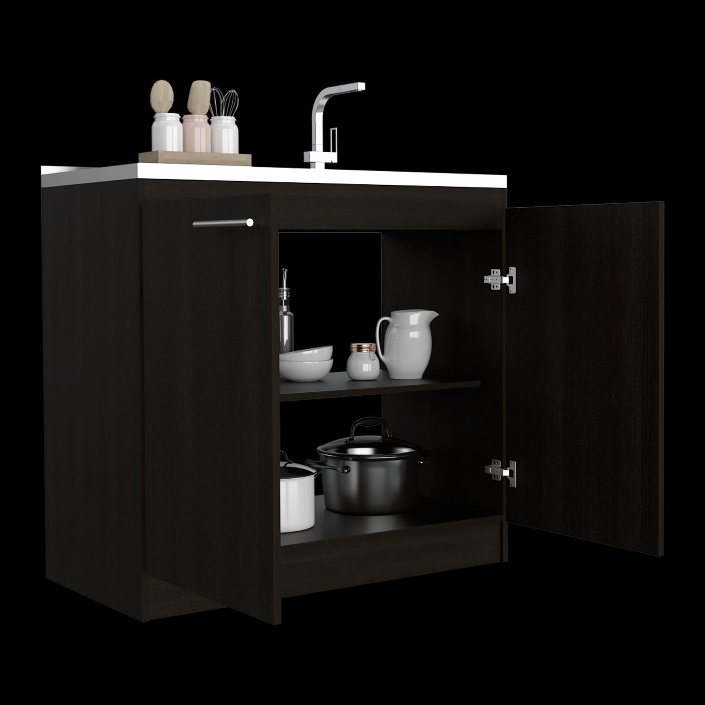 Mueble Inferior De Baño Manchetes Rta Wengue
