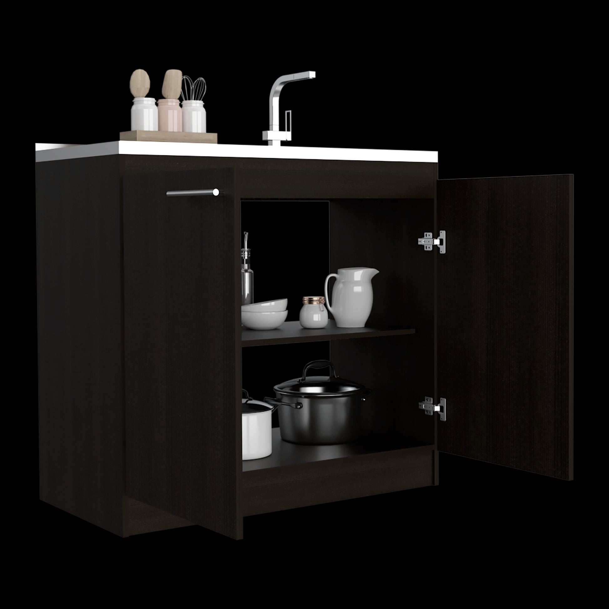 Mueble Inferior De Baño Manchetes Rta Wengue