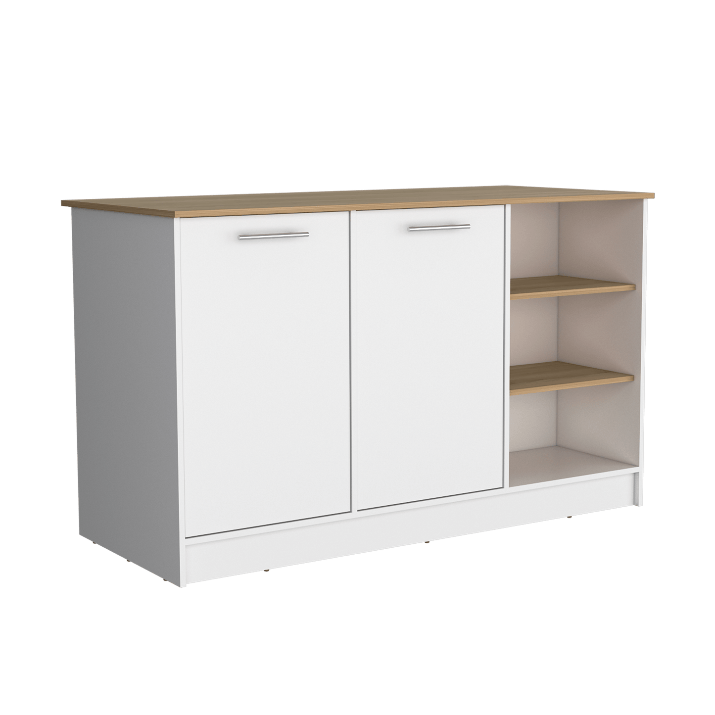 Isla De Cocina 150 Rta Ginger Blanco Fresno Eu Zf