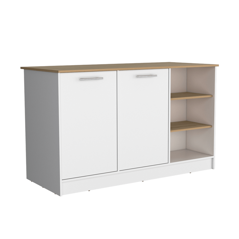 Isla De Cocina 150 Rta Ginger Blanco Fresno Eu Zf