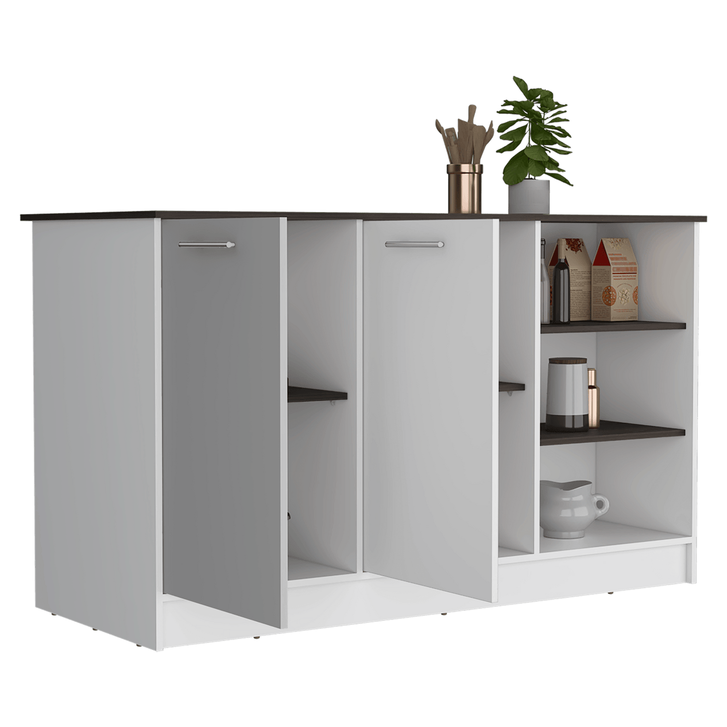 Isla De Cocina 150 Rta Ginger Milan Blanco