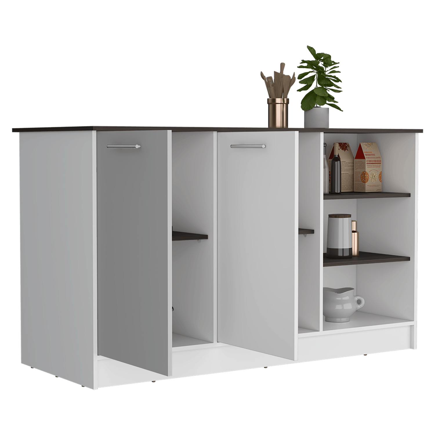 Isla De Cocina 150 Rta Ginger Milan Blanco