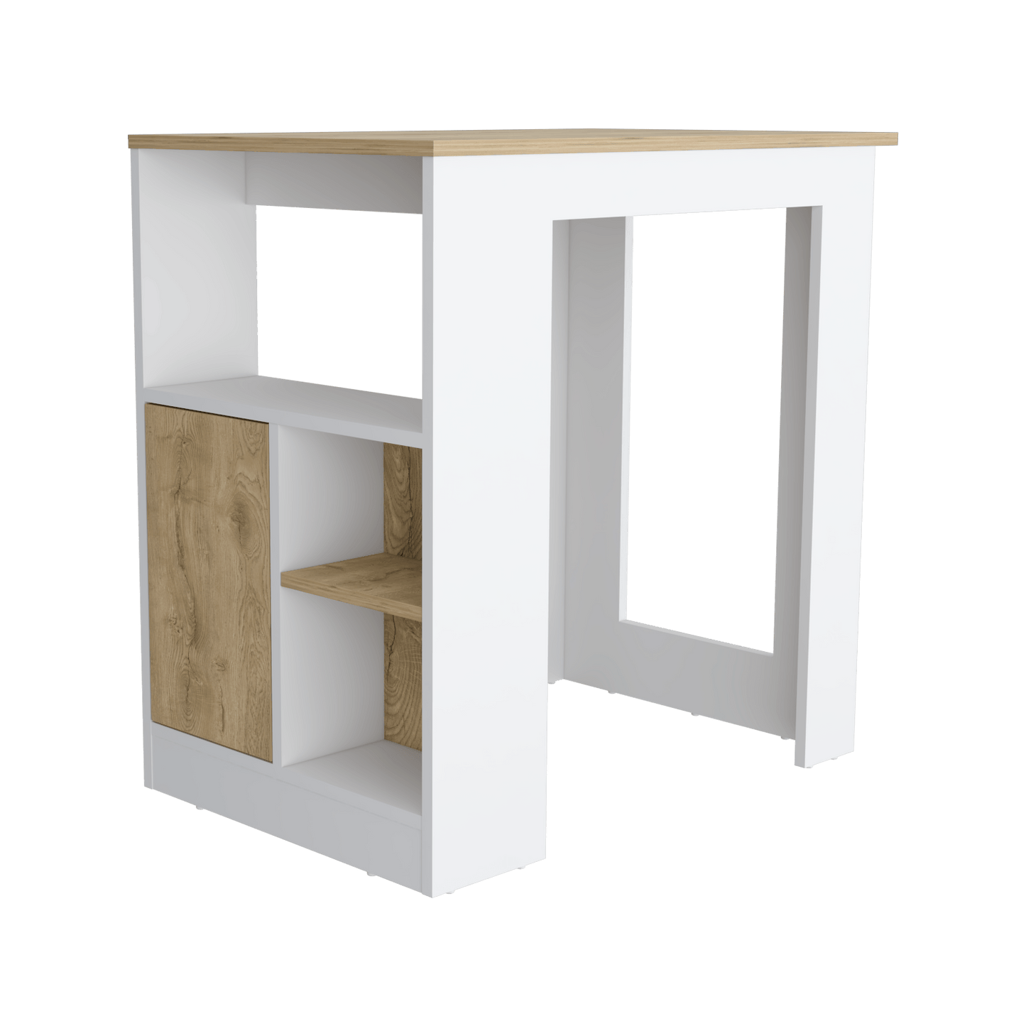 Isla De Cocina Stirling Rta Blanco Macadamia