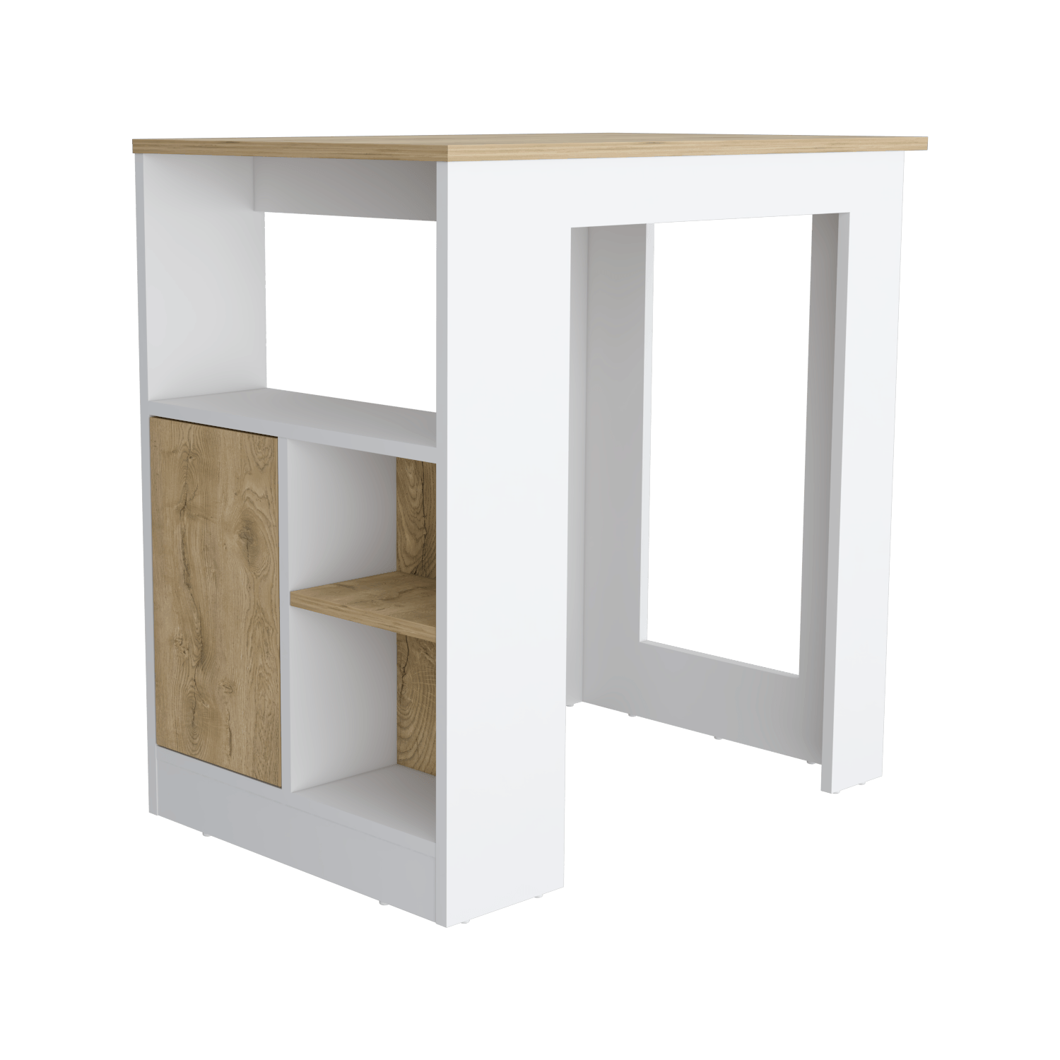 Isla De Cocina Stirling Rta Blanco Macadamia