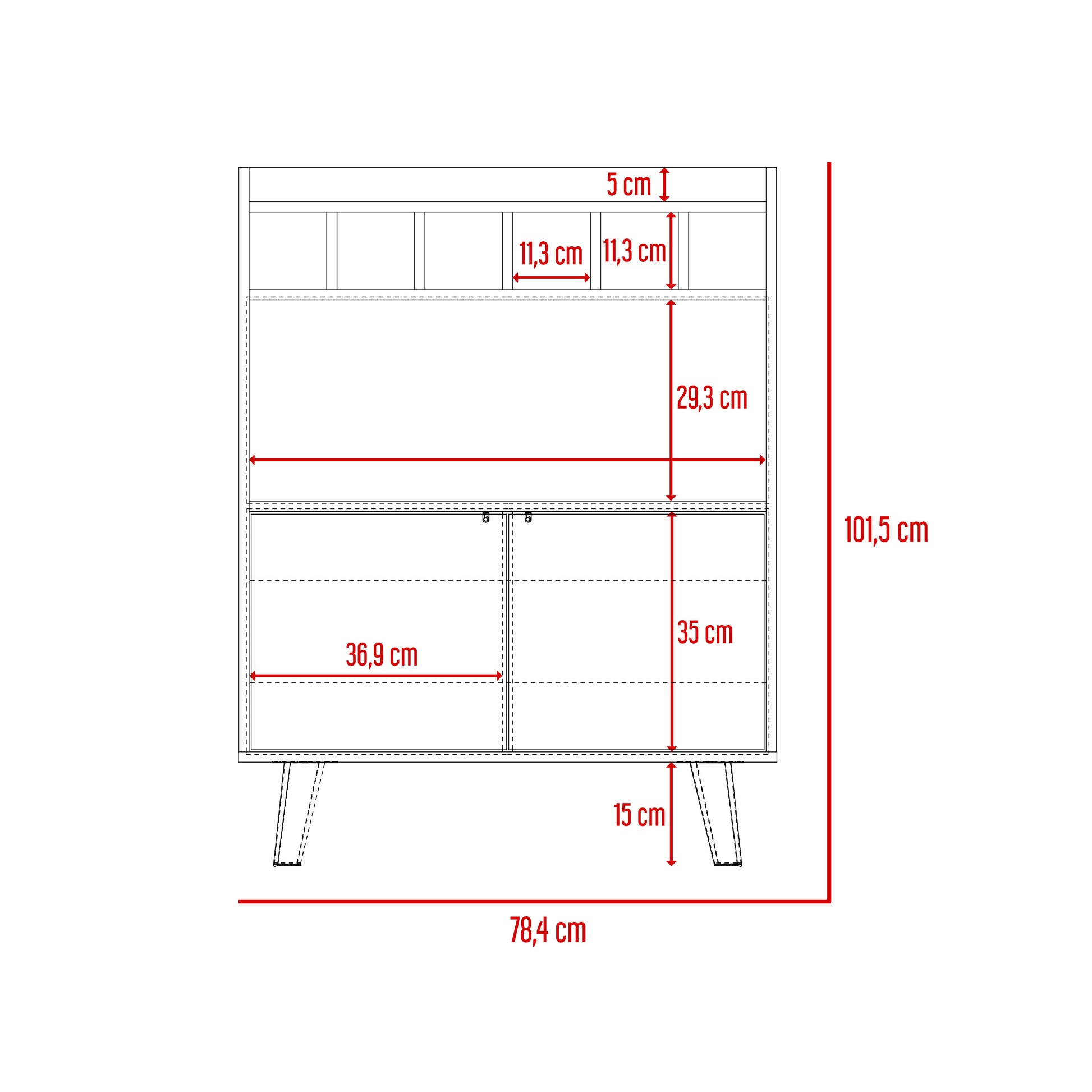 Bar Bajo Funes 100 X 78 Rta Taupe Lenno