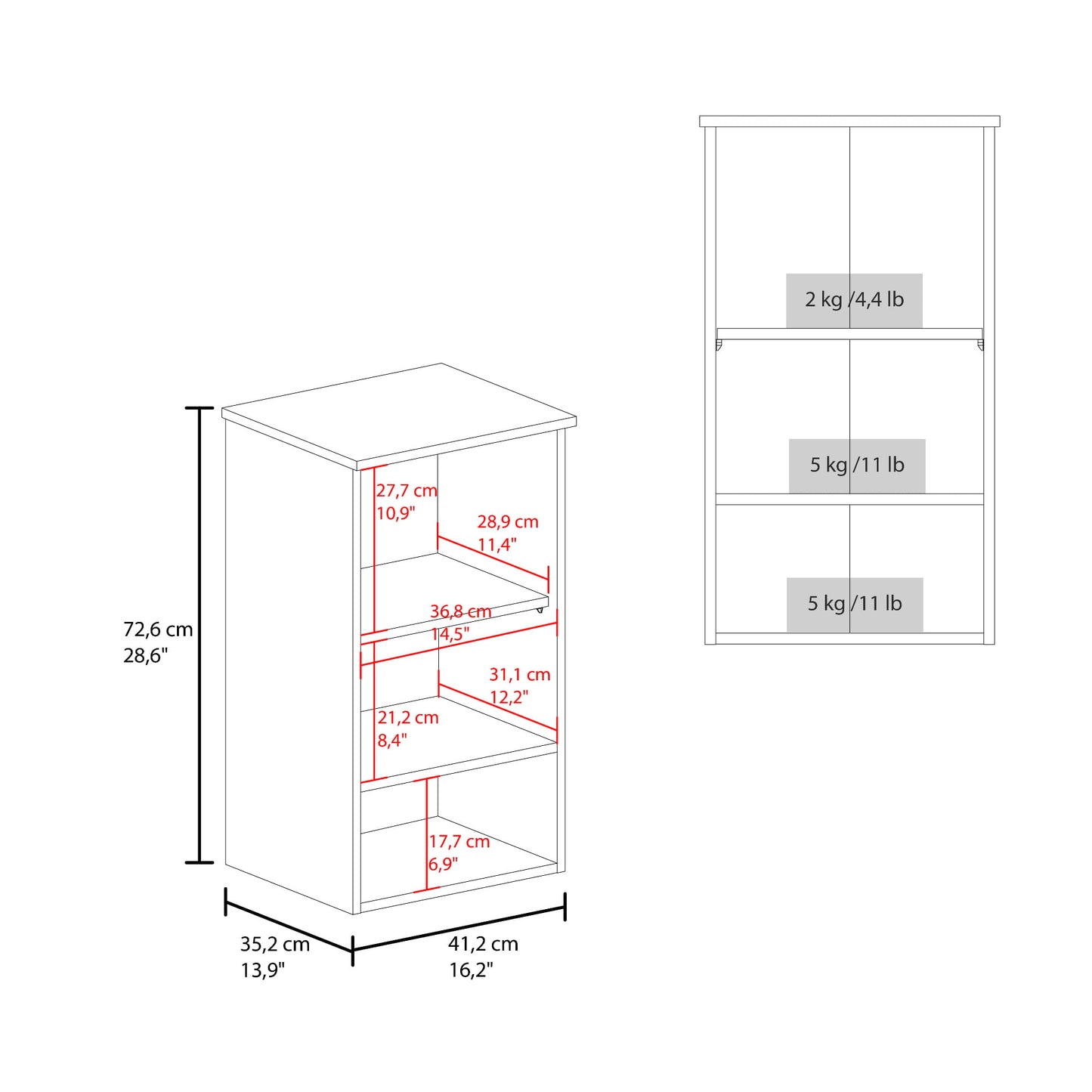 Mueble Botiquin 1P 72X41X35 Rta Blanco Zf