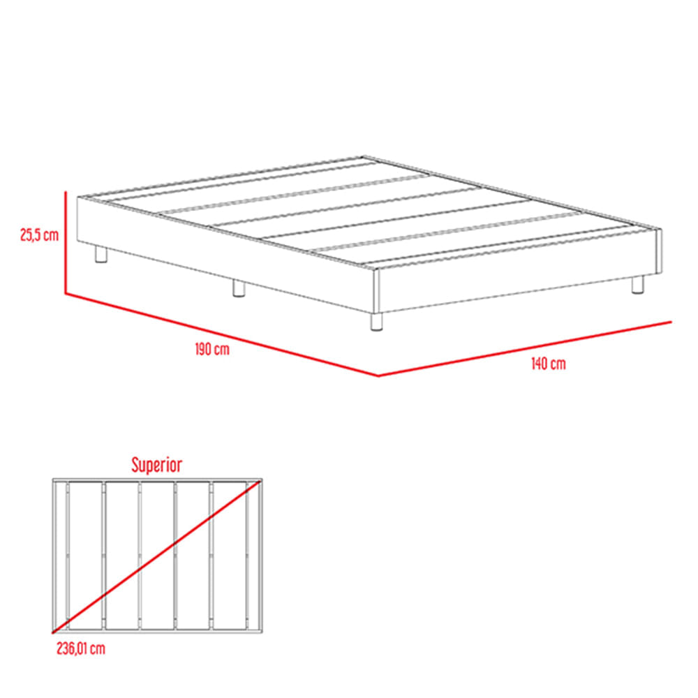 Base Cama Lugo Miel