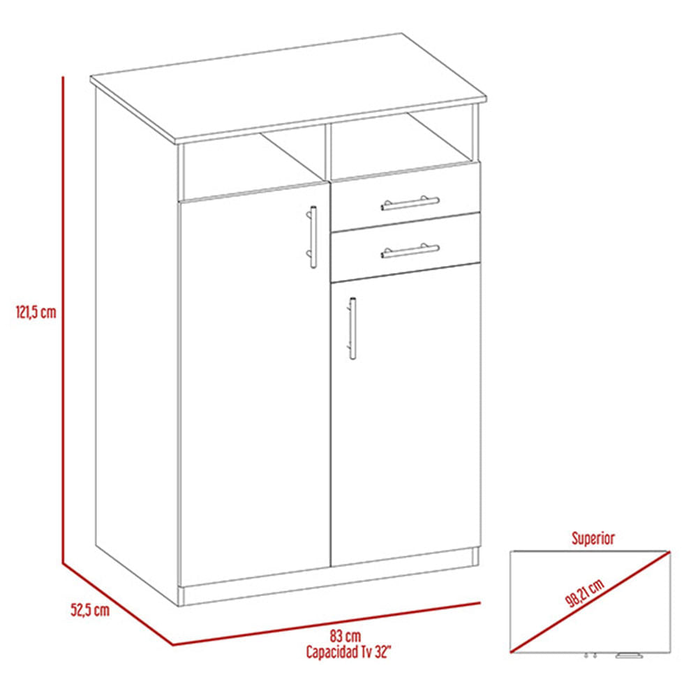 Closet Entretenimiento Eco Carbon