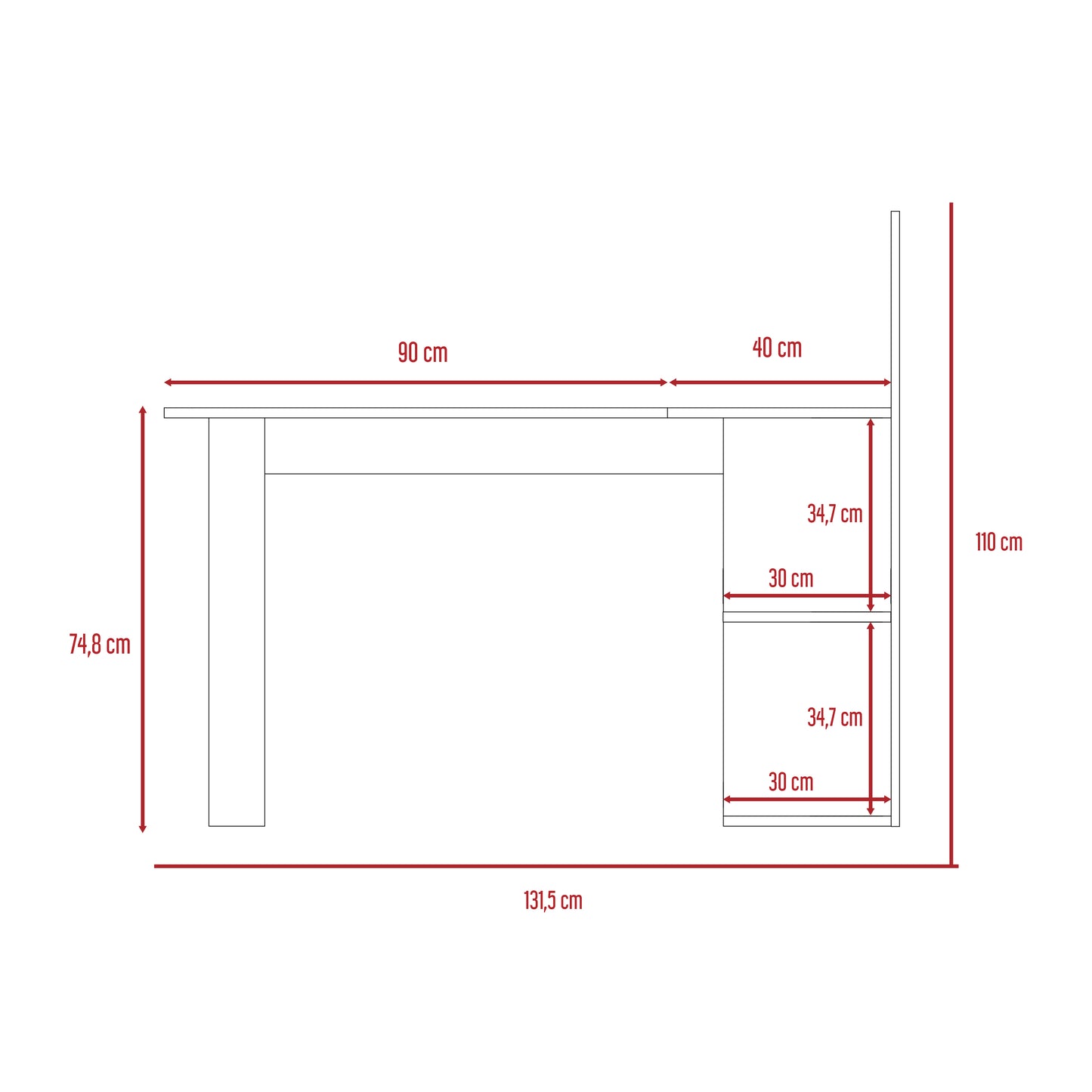 Escritorio Masai Duna Taupe