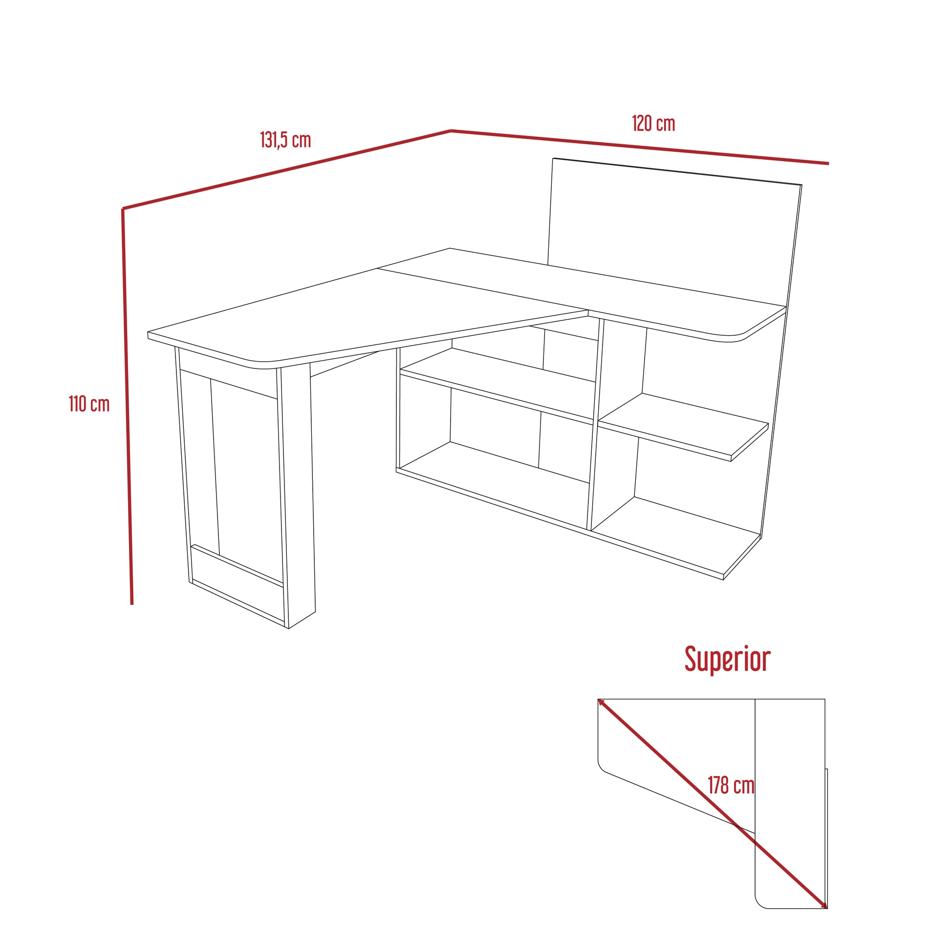 Escritorio Masai Duna Taupe
