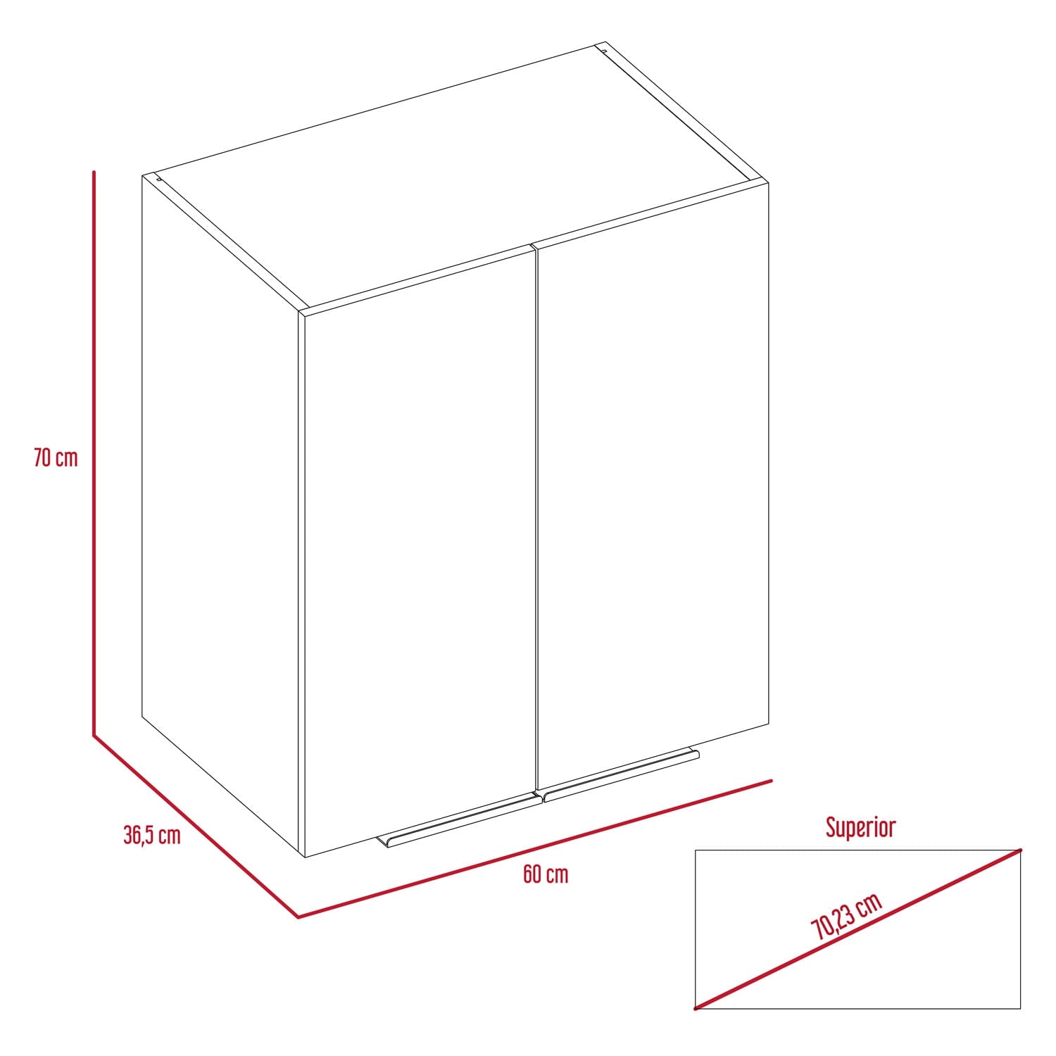 Gabinete Cocina Auxiliar Nantes Rta Blanco