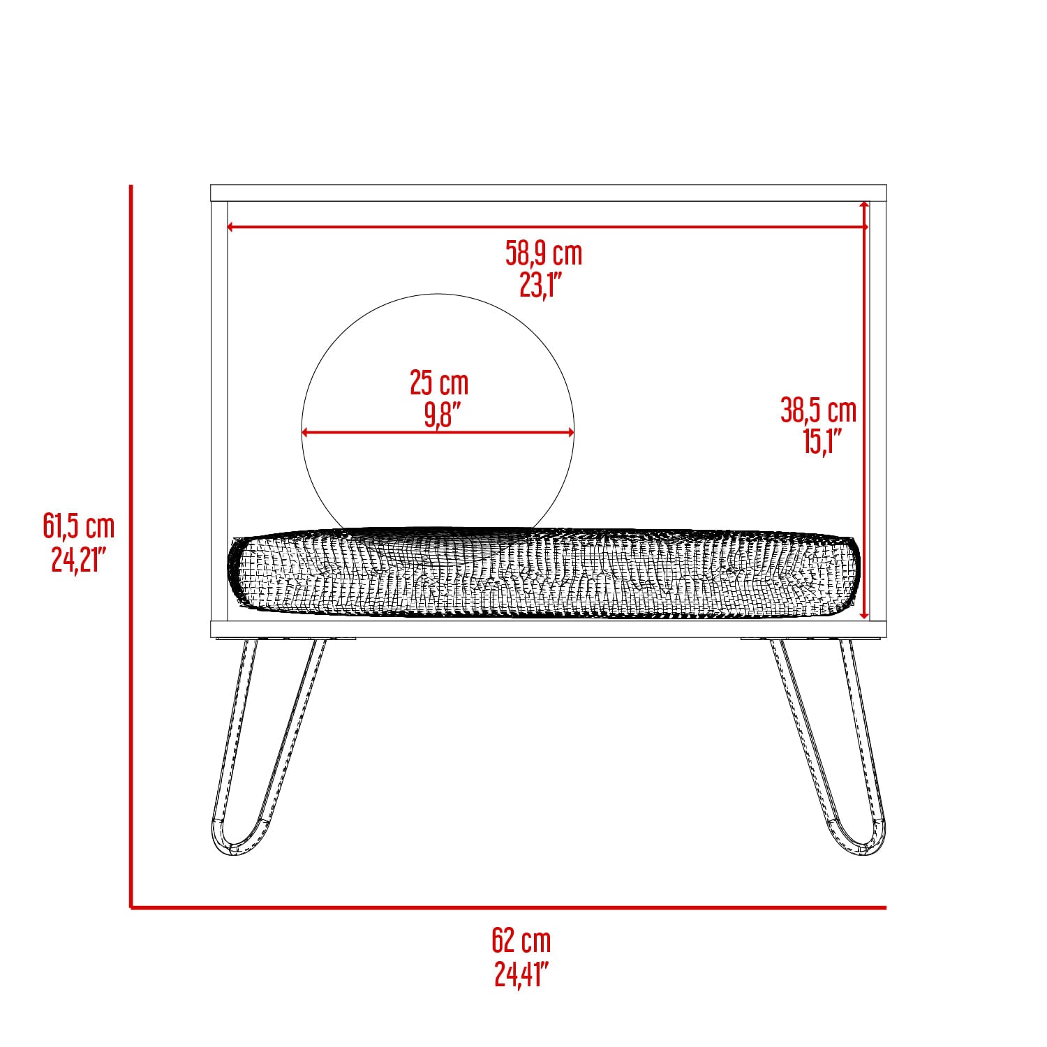 Mesa Auxiliar Fulton Pet Homecollection Duna