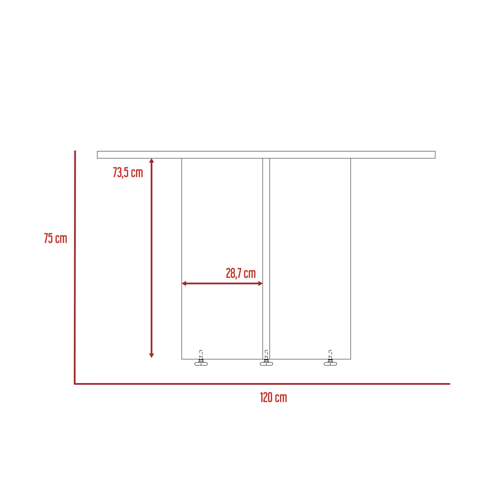 Mesa Redonda Home Office M 120 Rta Milan