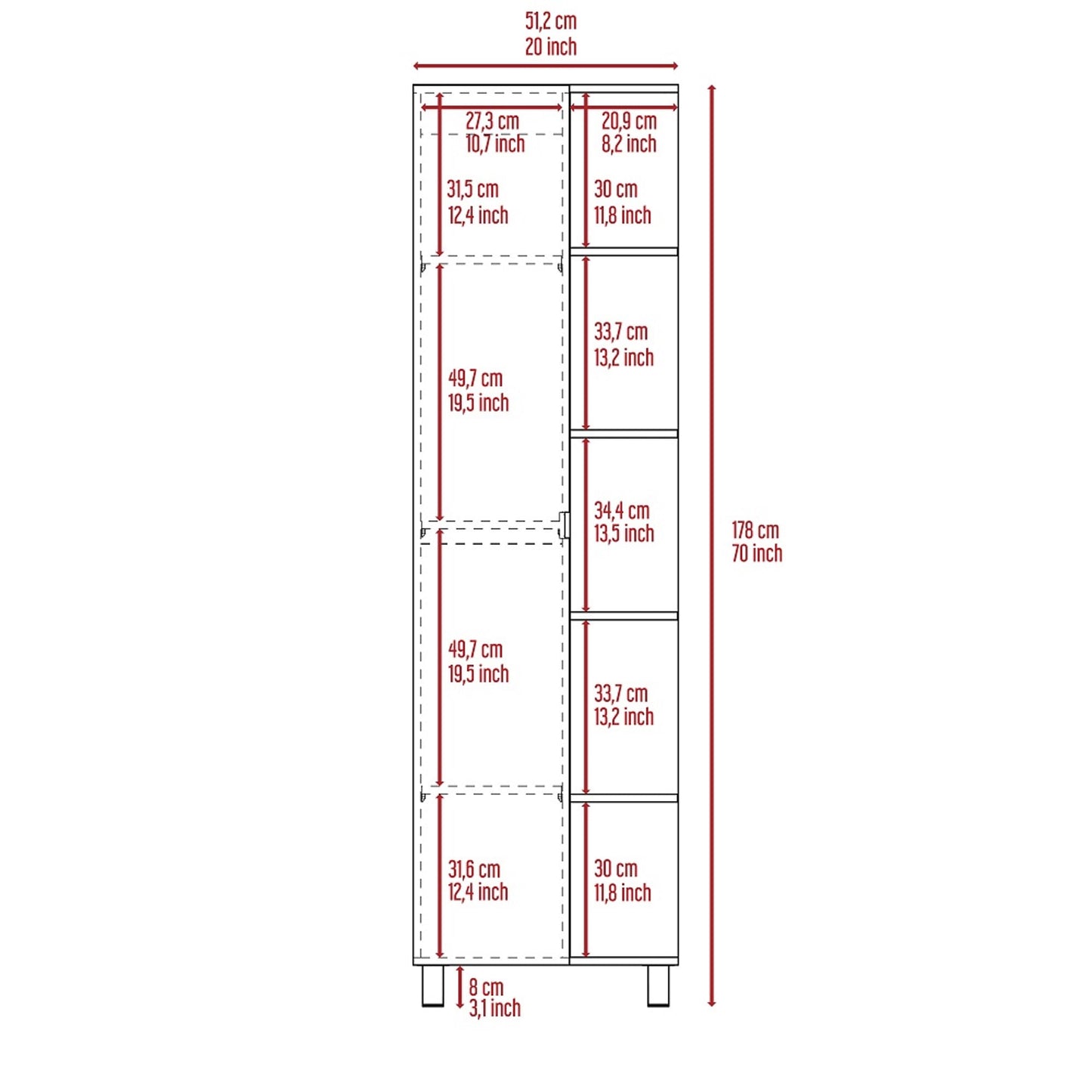 Mueble Esquinero Urano Rta Blanco Zf
