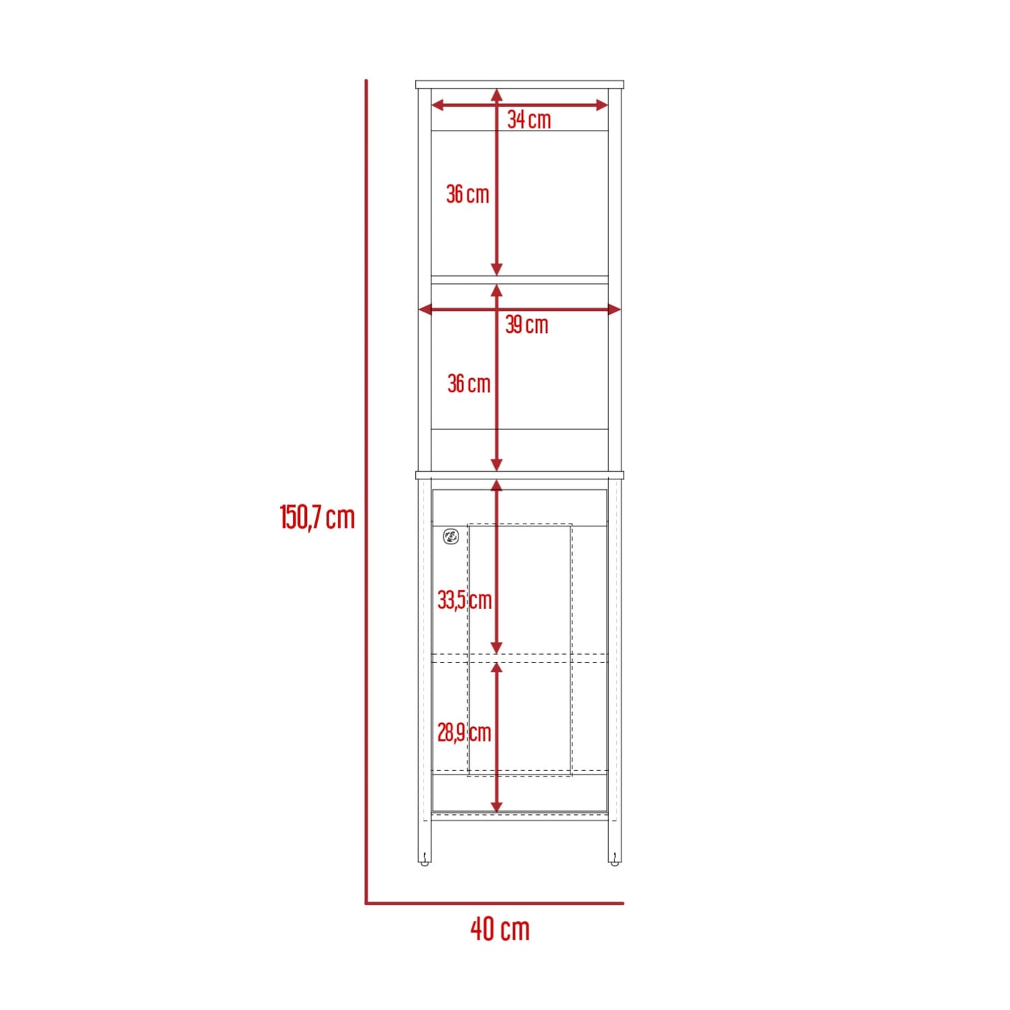 Mueble De Baño Optimizador 1 Rta Duna Blanco