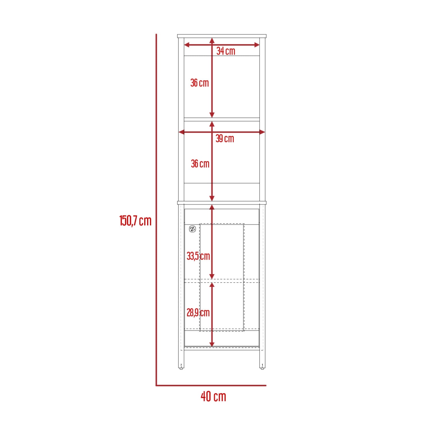 Mueble De Baño Optimizador 1 Rta Duna Blanco