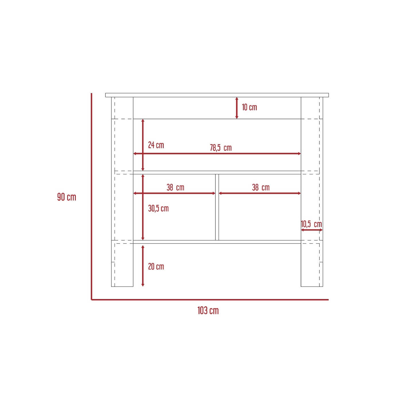 Mesa De Cocina Kitchen Rta Duna + Blanco