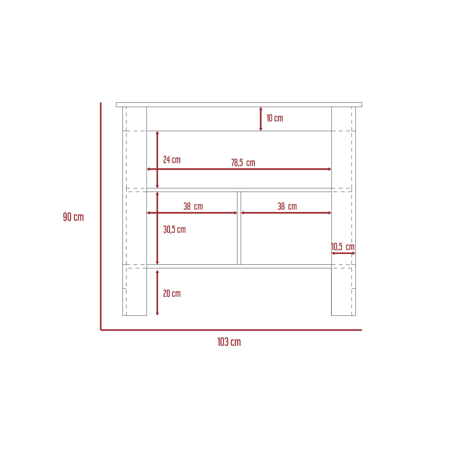 Mesa De Cocina Kitchen Rta Duna + Blanco
