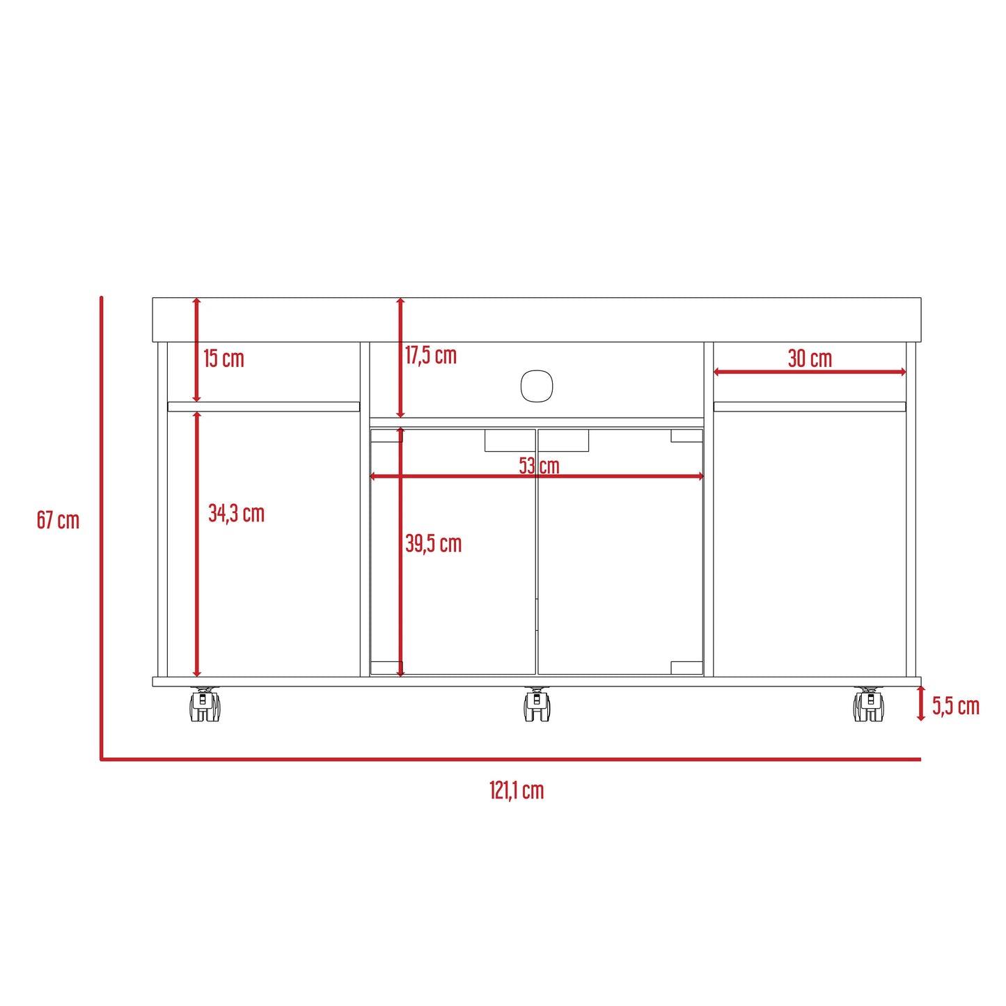 Mesa Para Tv Vermon Duna N/A