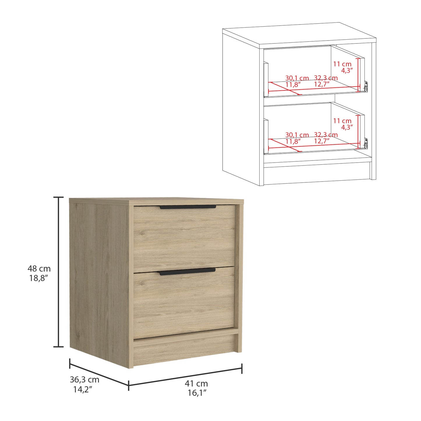 Mesa De Noche Kaia Rta Rovere