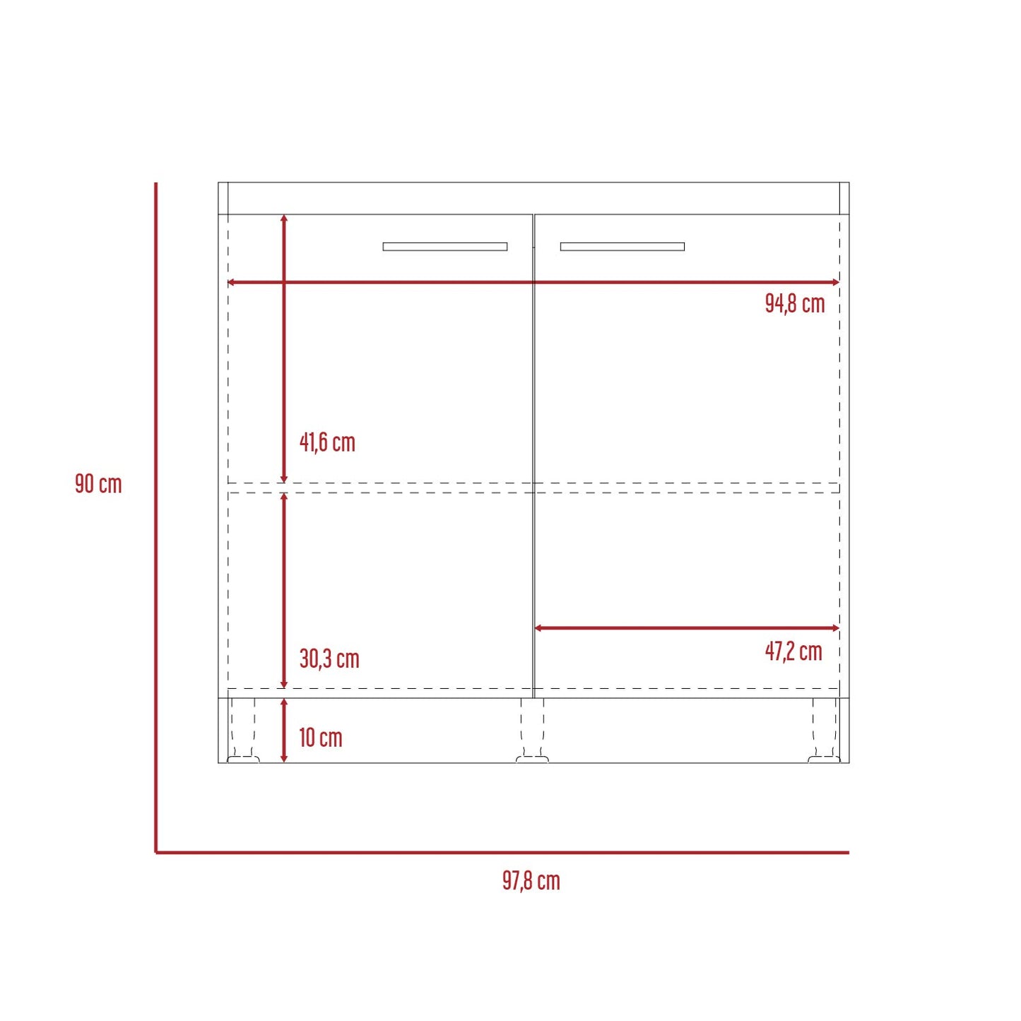 Mueble Inferior De Baño Manchetes Rta Wengue
