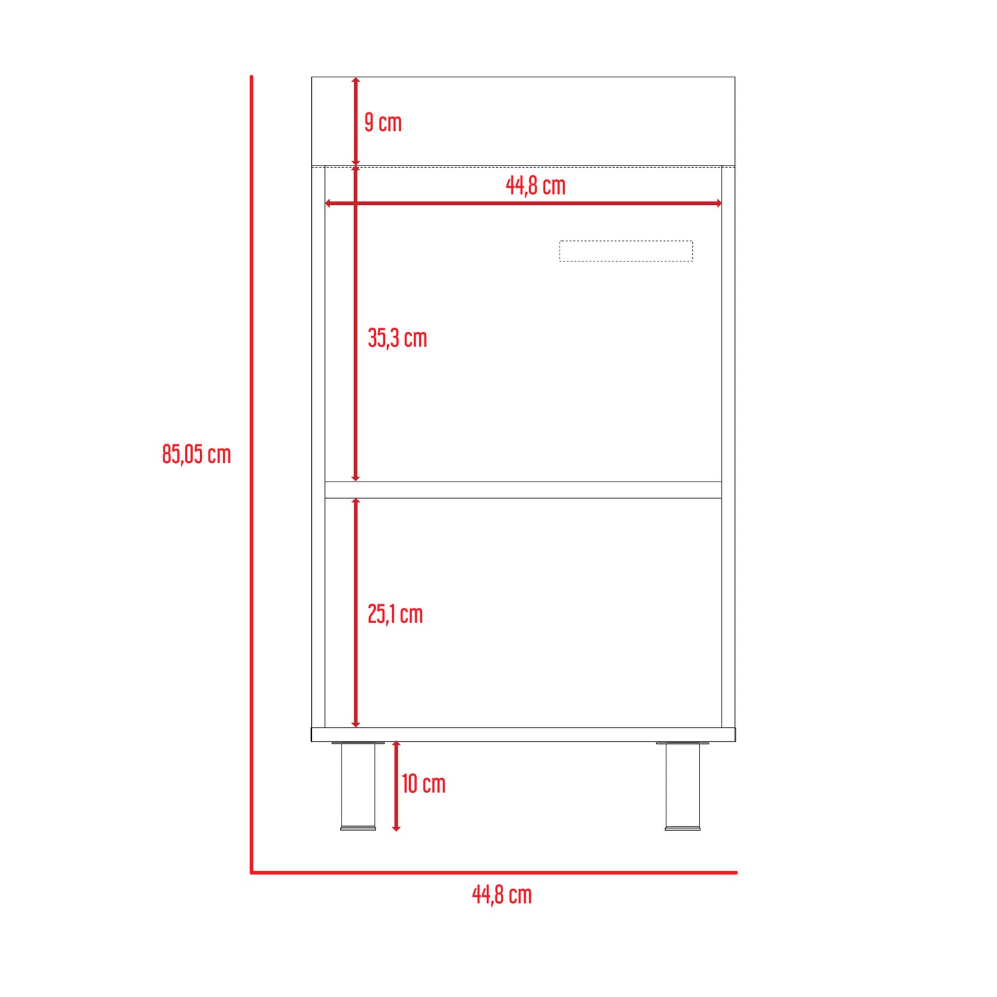 Mueble Lavadero Valento 48 Rta Blanco