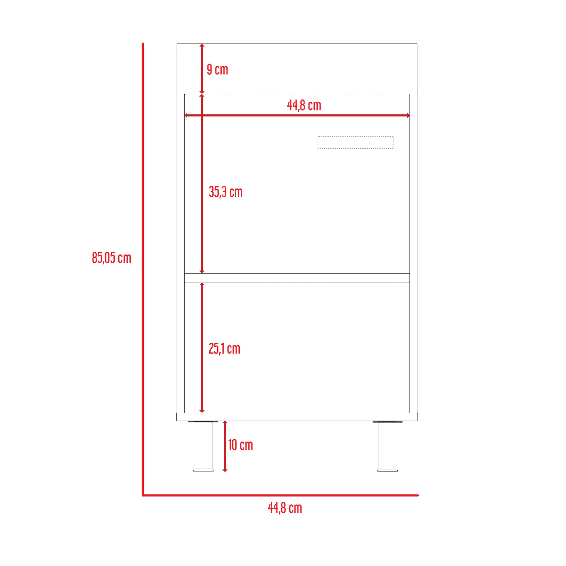 Mueble Lavadero Valento 48 Rta Blanco
