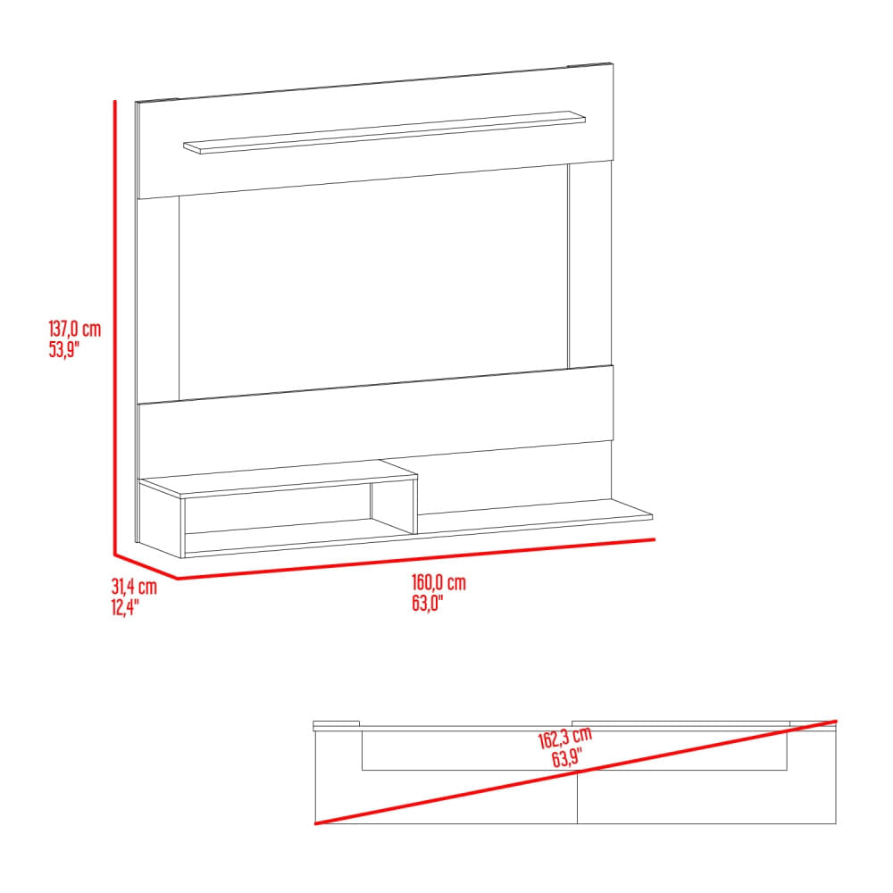 Panel Tv 55'' Mochak 120X140X31 Rta Milan
