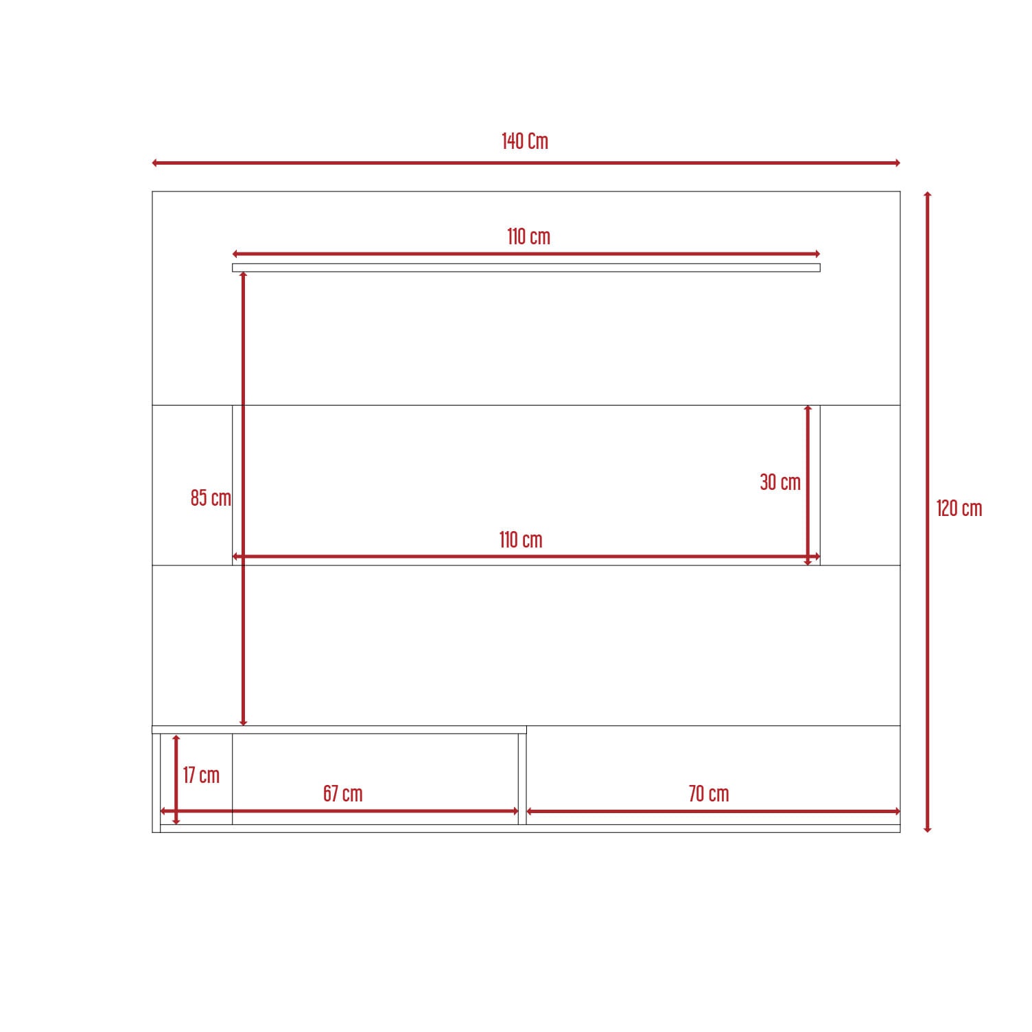 Panel Tv 55'' Beijing Rta Duna Blanco