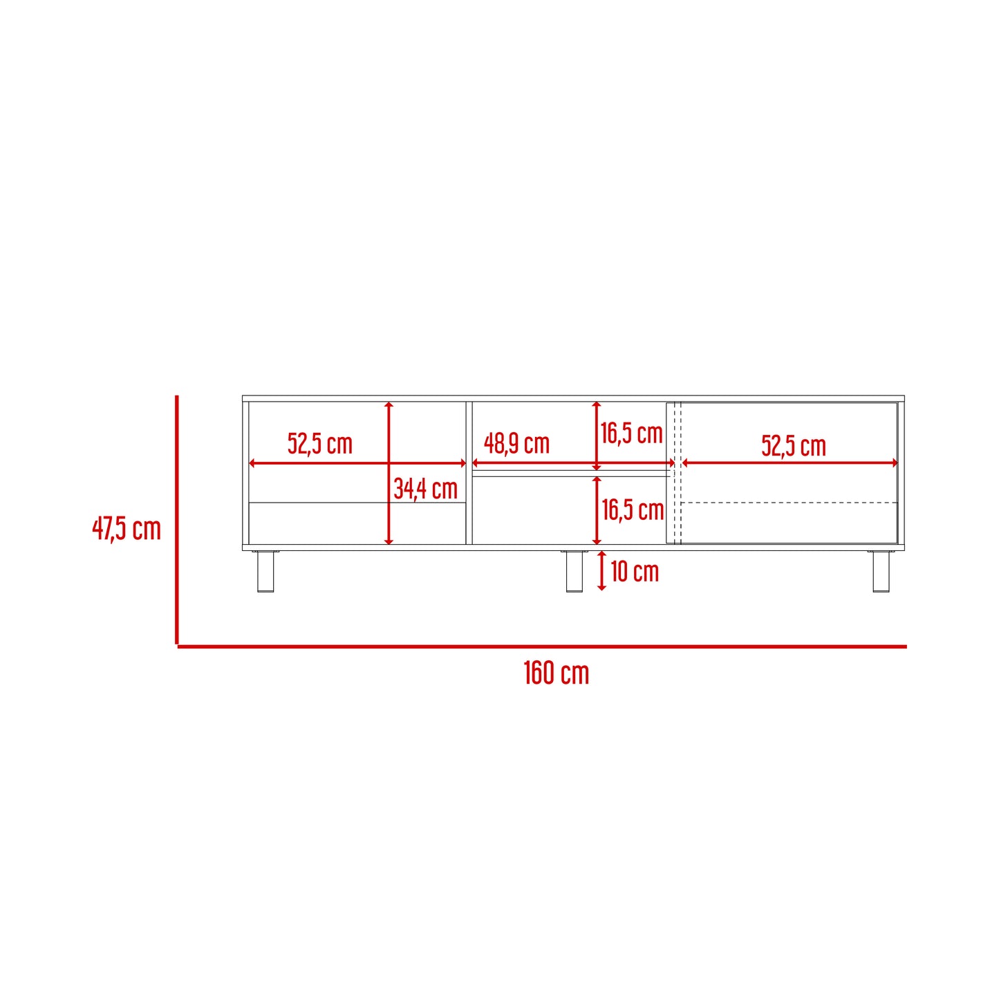 Rack Para Tv 70'' Tunez Plus Finlandek Macadamia