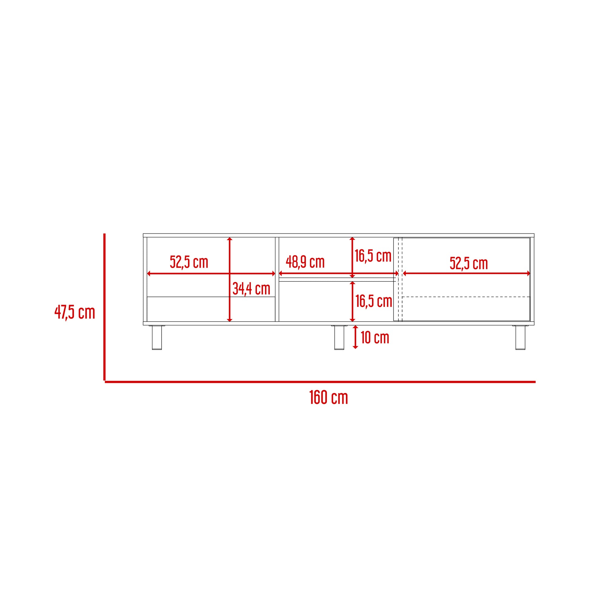 Rack Para Tv 70'' Tunez Plus Finlandek Macadamia
