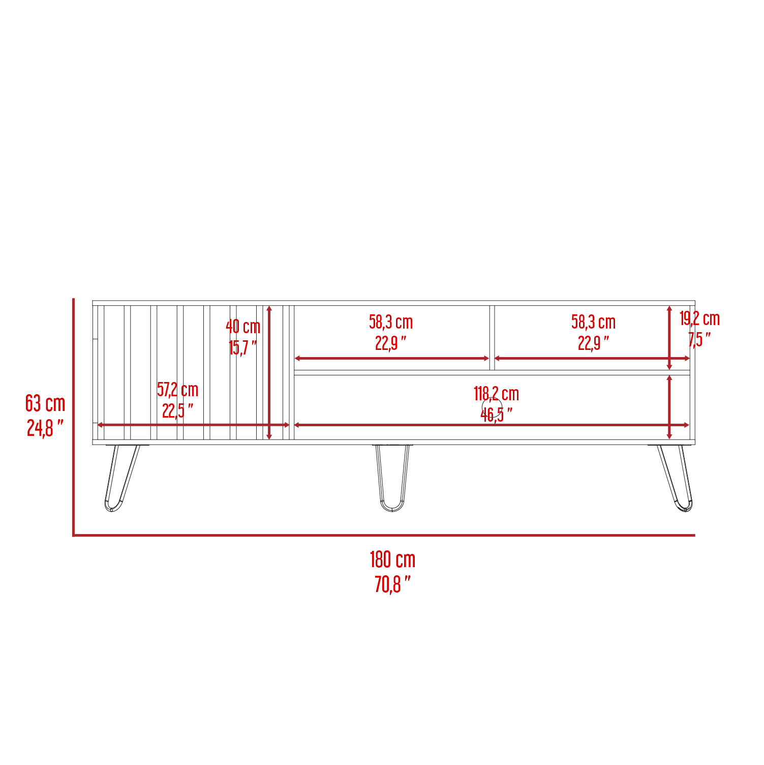 Rack Para Tv 75'' 180 Zoro Pet Homecollection Bellota